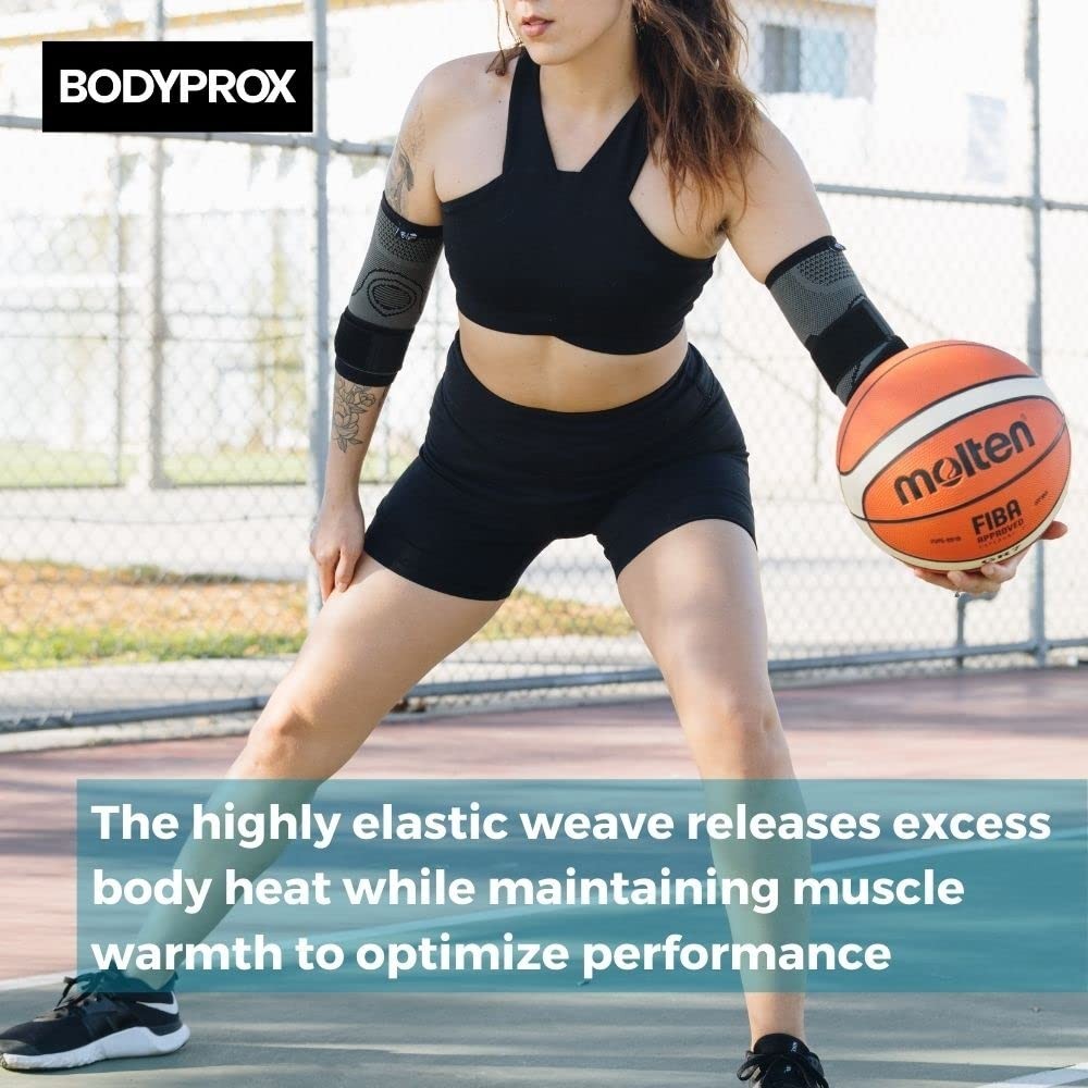 Lightweight Elbow Sleeves – 2 Pack with Wicking and Non-Slip Design