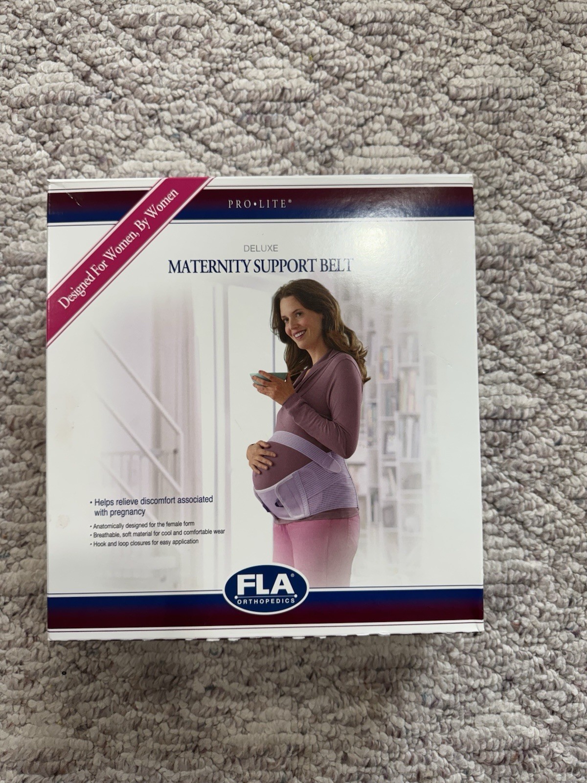 FLA Pro-Lite Deluxe Maternity Support Belt Lavender Small NEW FREE SHIPPING
