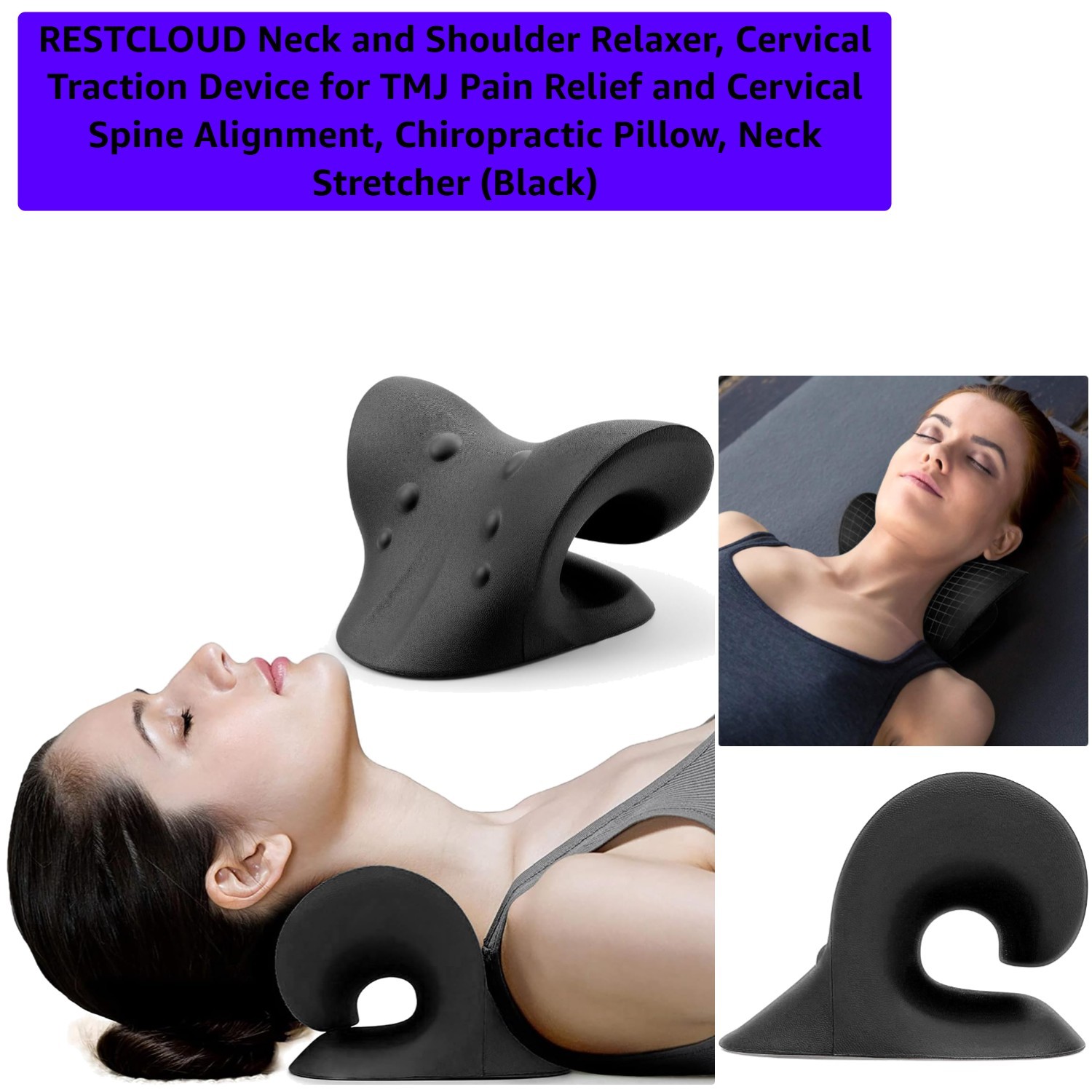 Wave-Shaped Neck Relaxer – Portable Solution for TMJ Pain and Posture Correction
