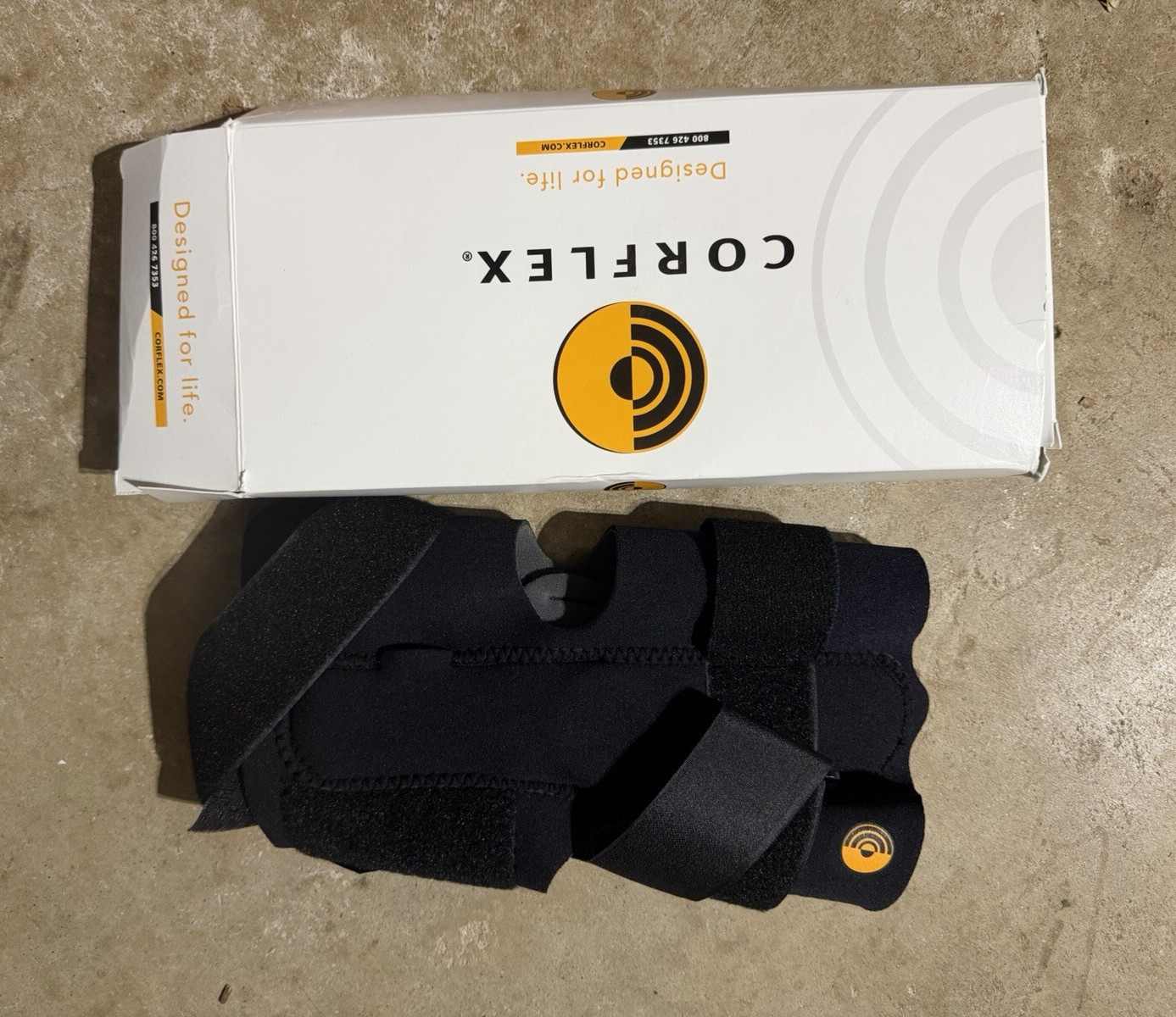 Corflex Wrist Brace Support Orthopedic Brace, Black XS, MPN 800 425 1353