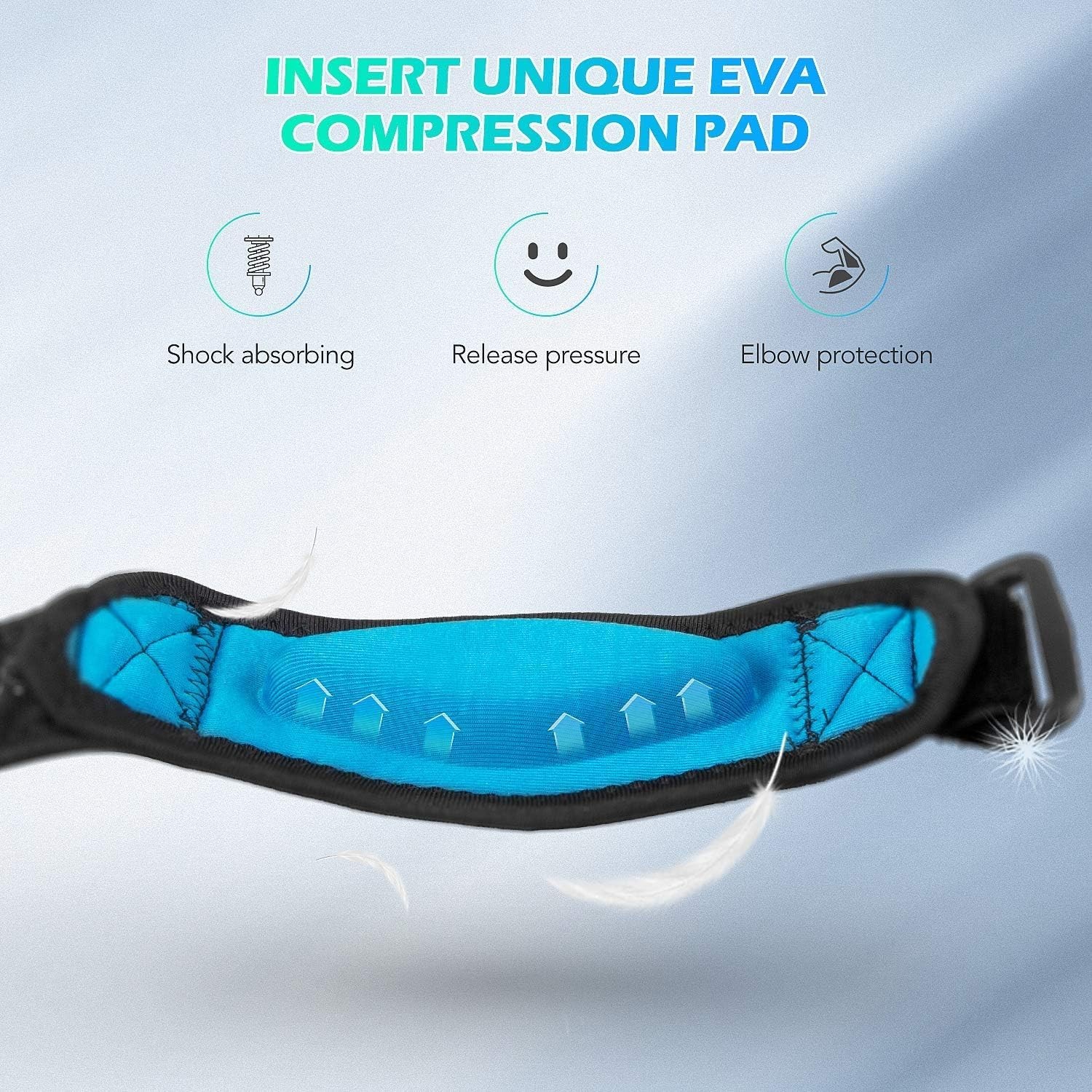 Adjustable Elbow Support Strap for Tennis & Golfers – 2PCS with Anti-Slip Design