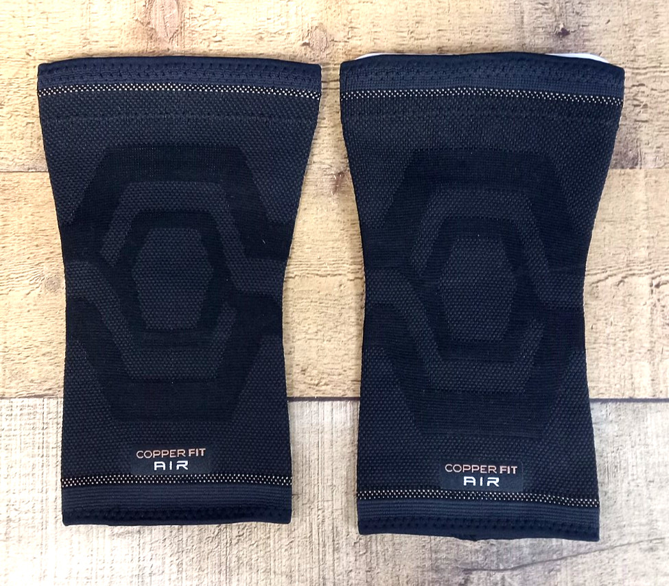 2 PACK – Copper Fit Elite Air Compression Knee Sleeve AIRFLOW, Size S/M 12″-16″