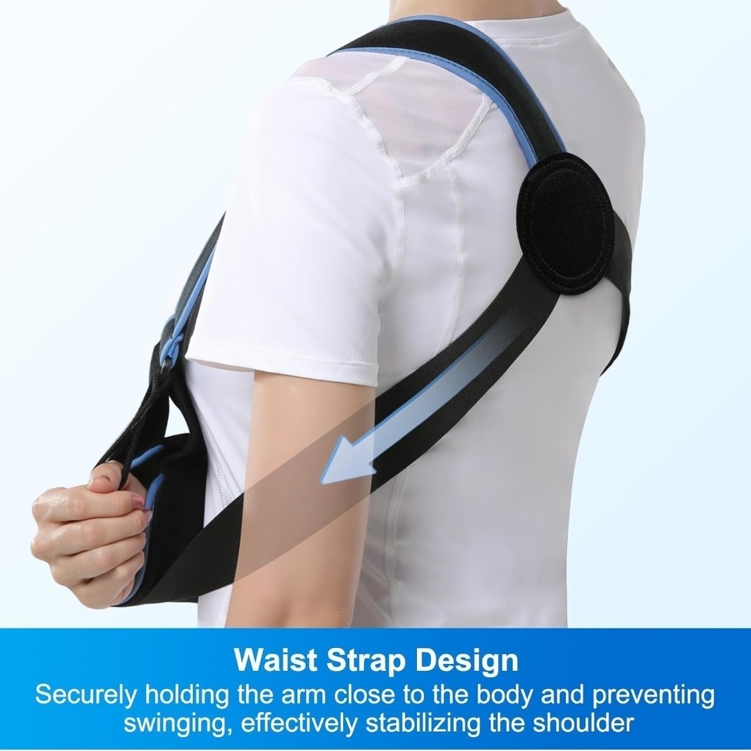 Velpeau Arm Sling Shoulder Immobilizer for Left or Right Arm – Men Or Women