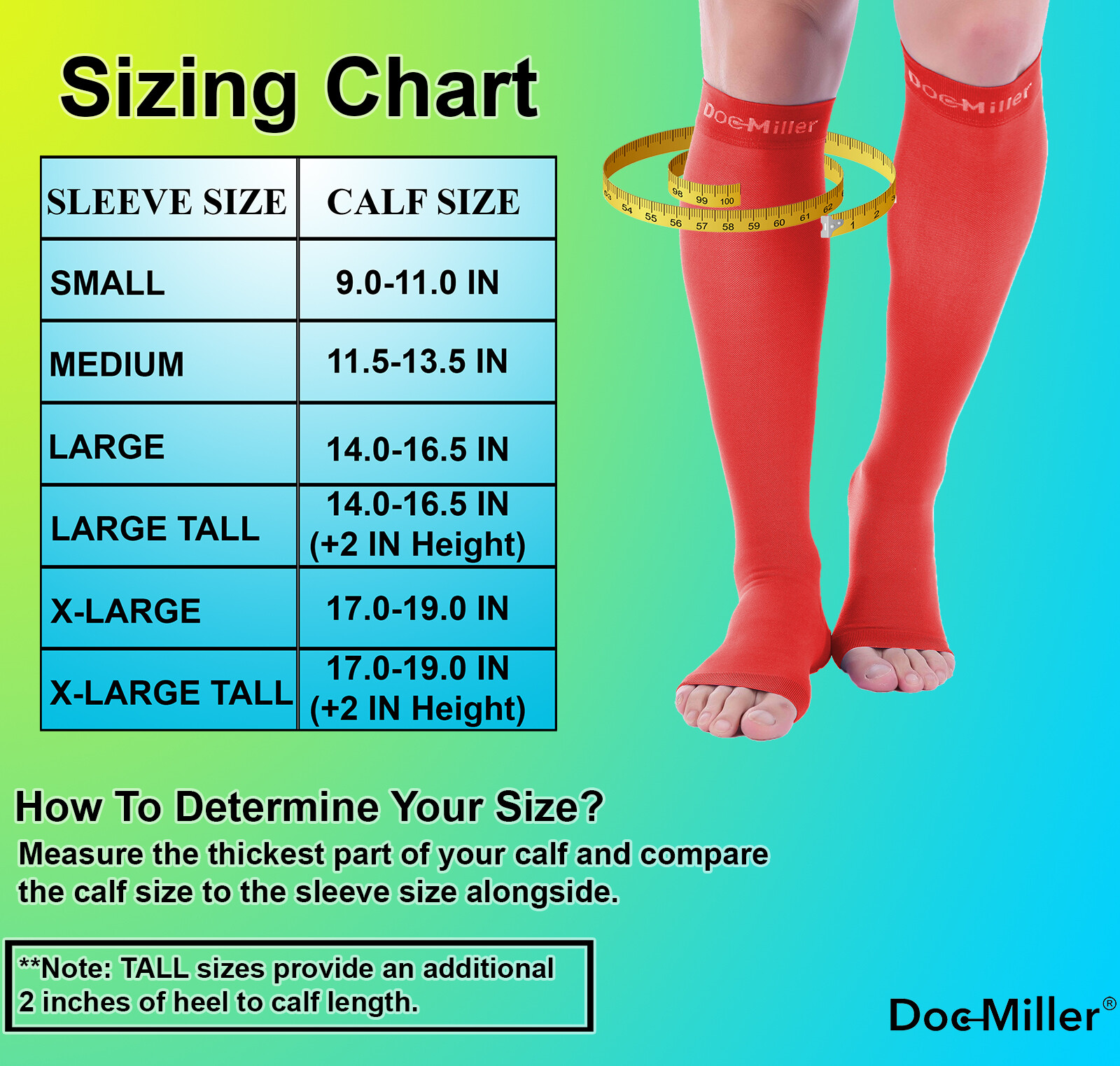 Open Toe Sock Doc Miller Compression Stocking 1520mmHg Sleeves For Varicose Pain