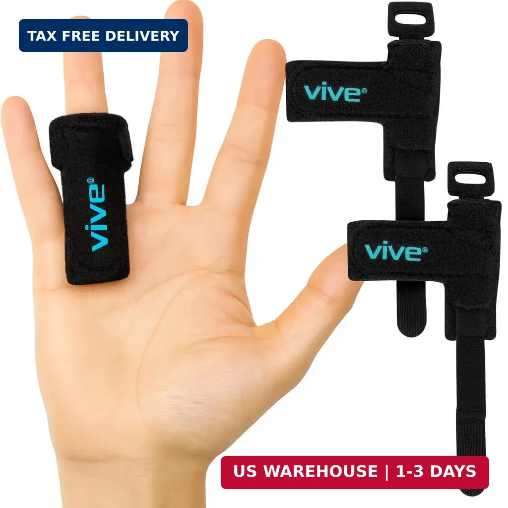 Vive Trigger Finger Splint Support Brace for Straightening Curved, Bent, Locked