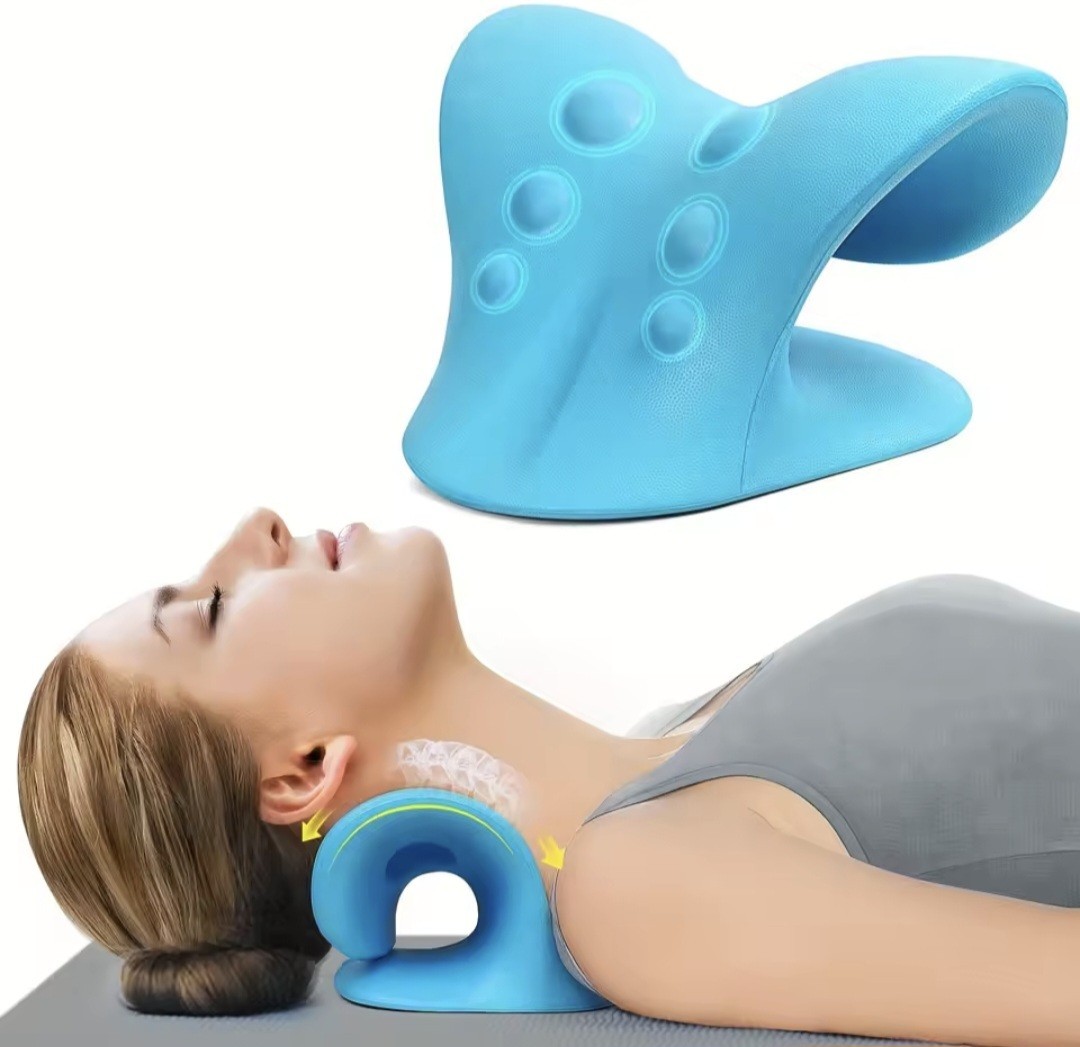 Neck And Shoulder Relaxer, C-Shape Cervical Traction , Relax Spine Alignment