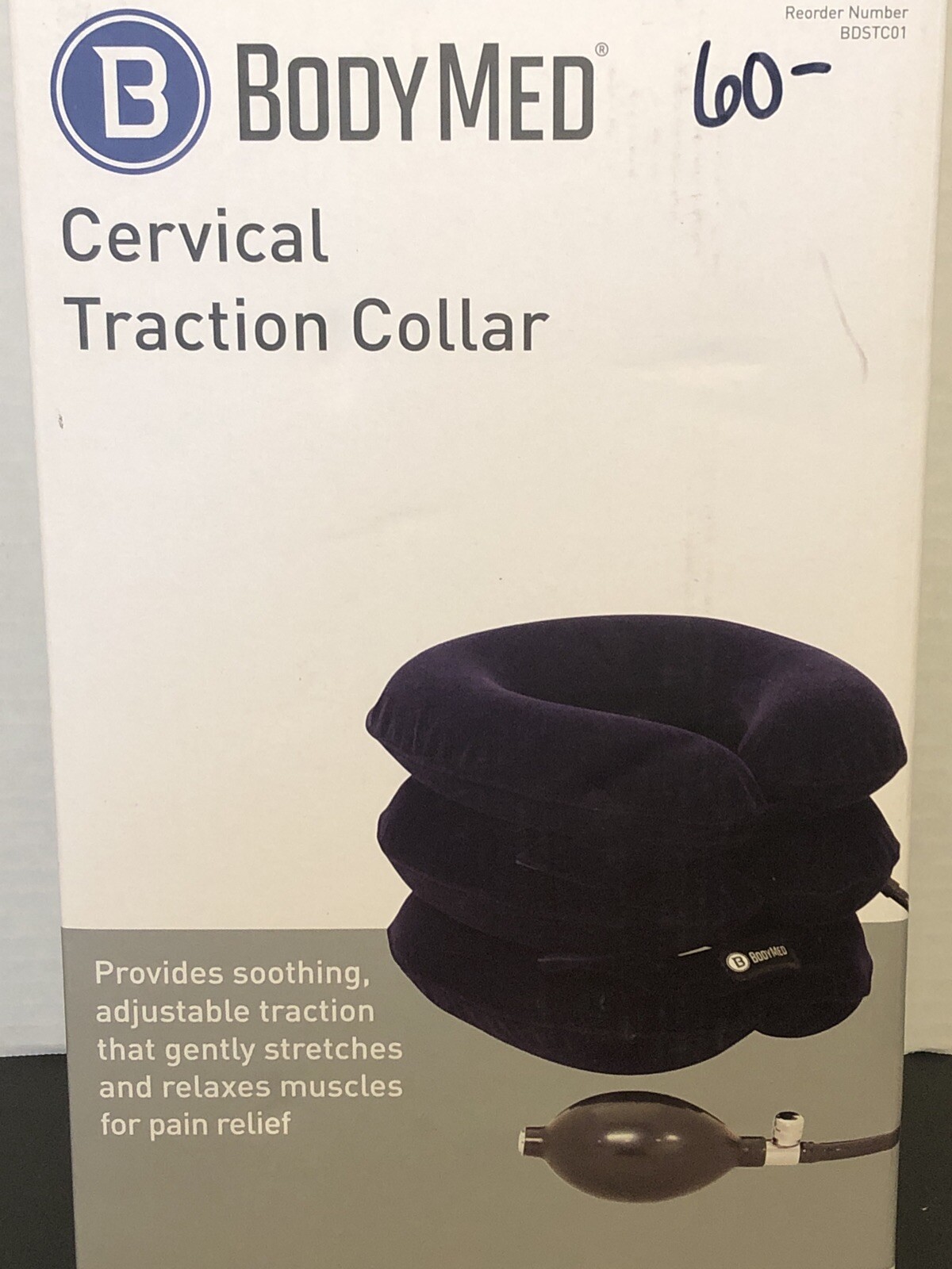 BodyMed Cervical Traction Collar Gently Stretch & Relax Muscles! Portable & Easy
