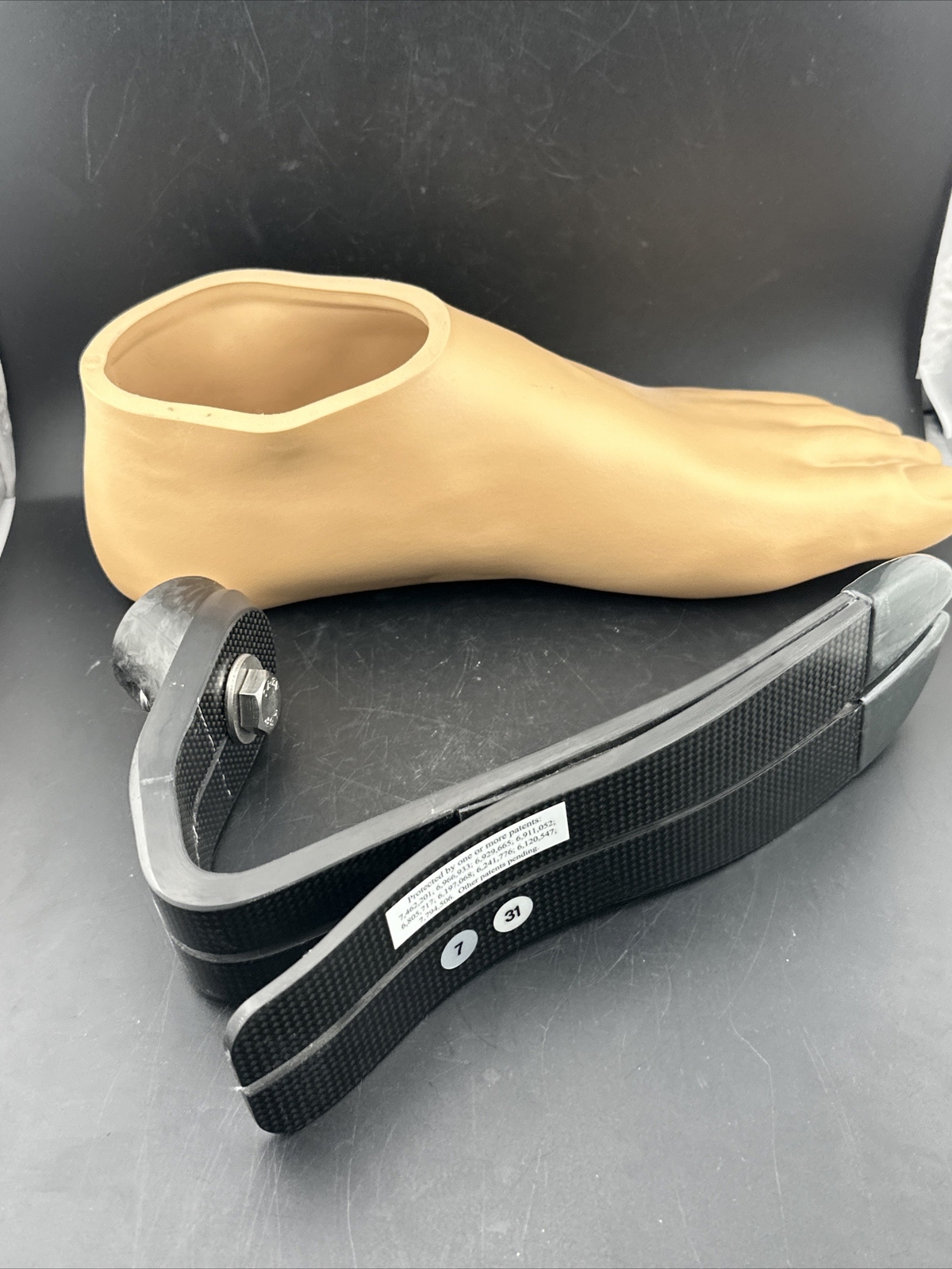 freedom sierra prosthetic foot. size 31. category 7. Left Prosthetic Foot