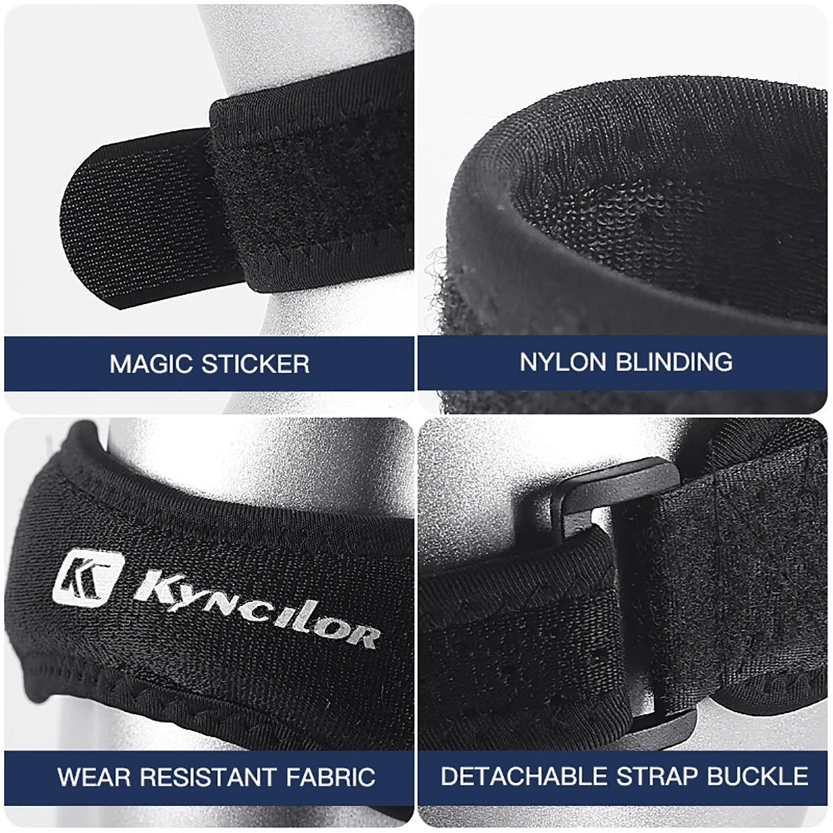 1PC Patella Kneecap Band Adjustable Silica Gel Knee Tendon Strap Protector Knee