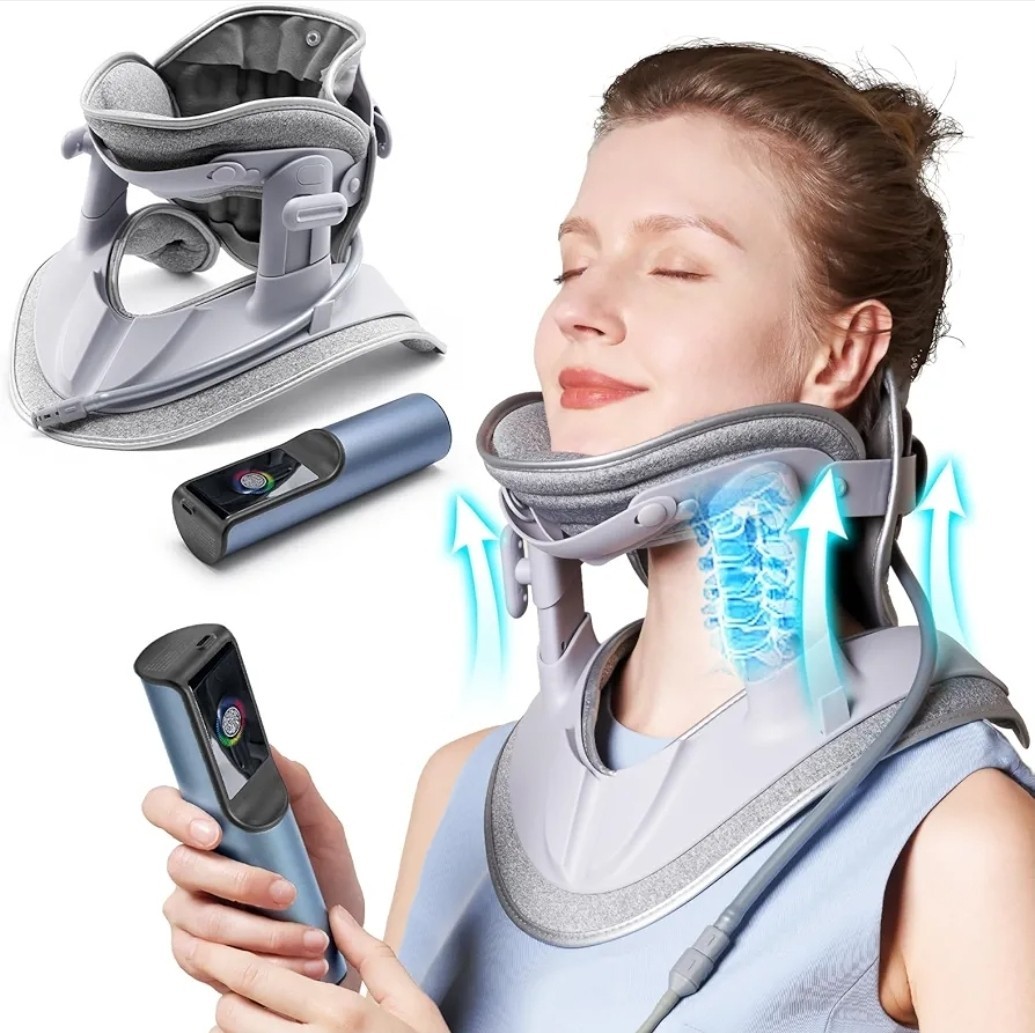Cervical Neck Traction Device Fast Air Pump Neck Brace Adjustable Inflatable Nec