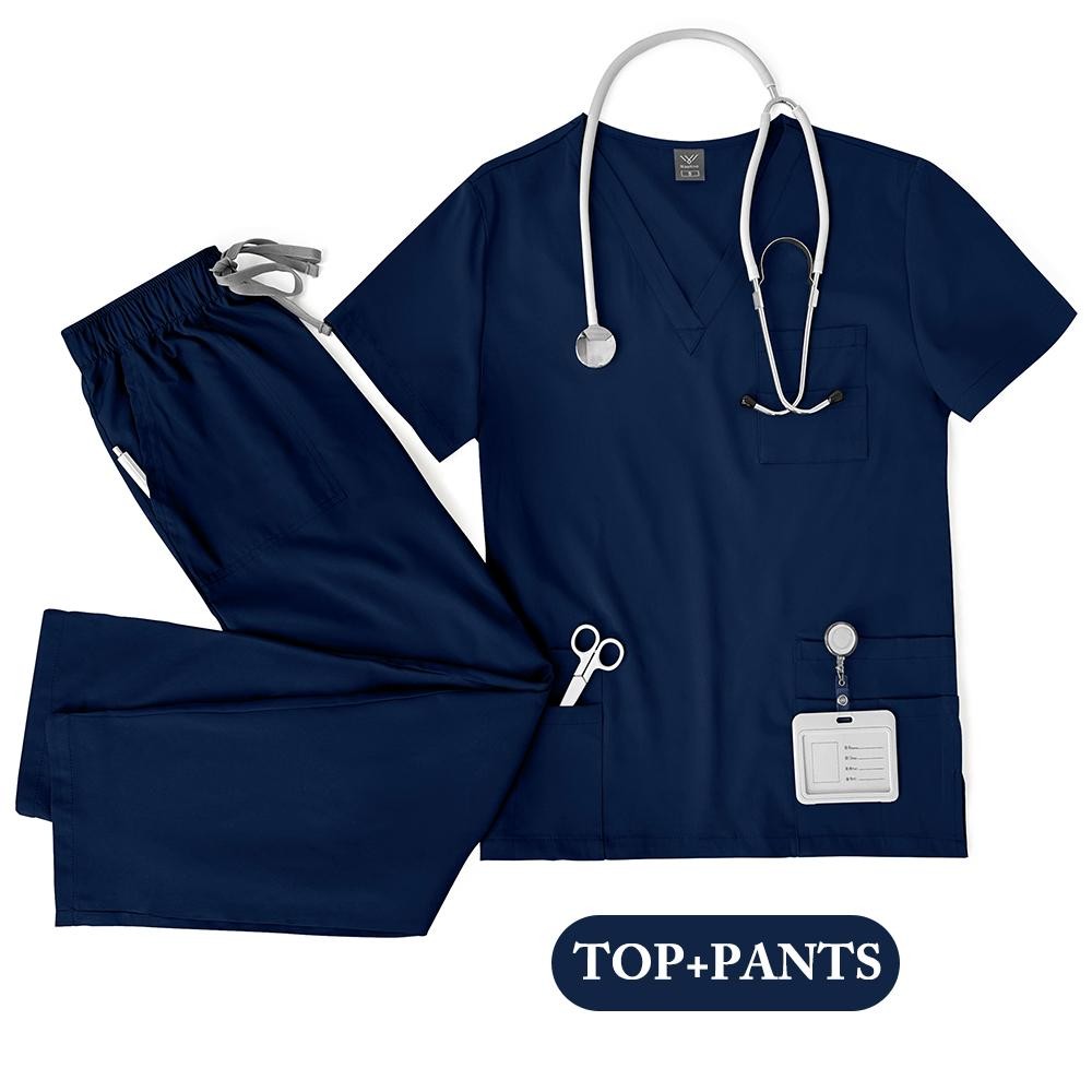 Unisex Medical Scrubs Set for Men & Women – Nurse, Doctor, Lab Wear