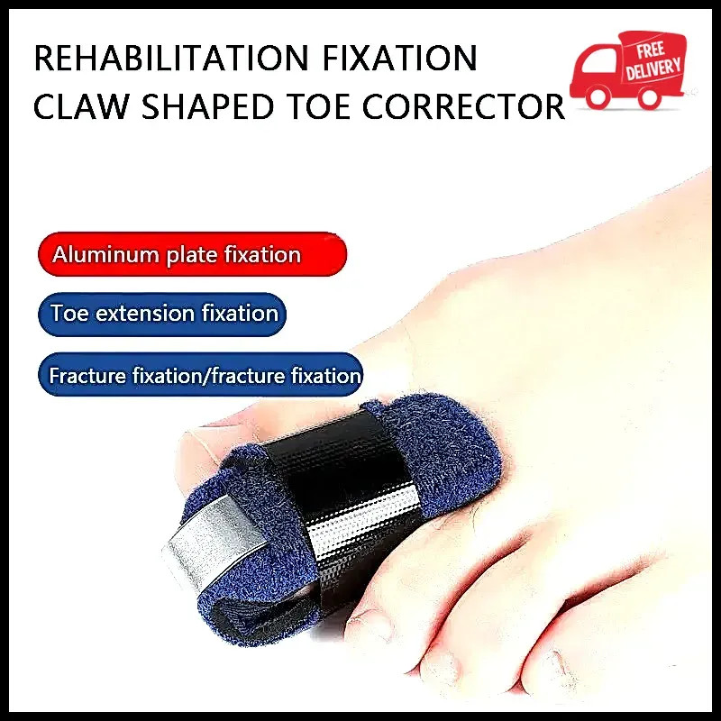1pcs Toe Splint Straightener Hammer Brace Wrap Covers Broken Support Foot Guards