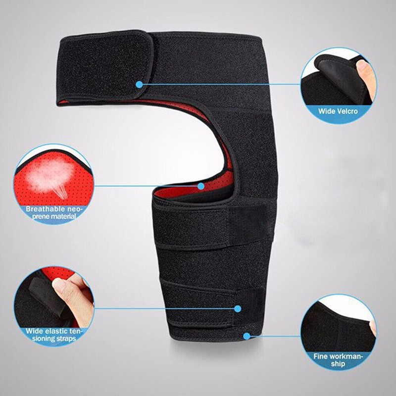 Compression Strap Hip Brace Sciatica Groin Pain Relief Thigh Support Wrap Unisex