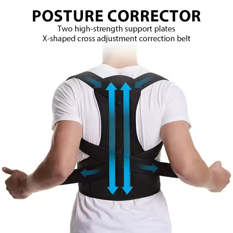 Adjustable Back Support Posture Corrector Vest Shoulder Spine Brace Comfort Stra