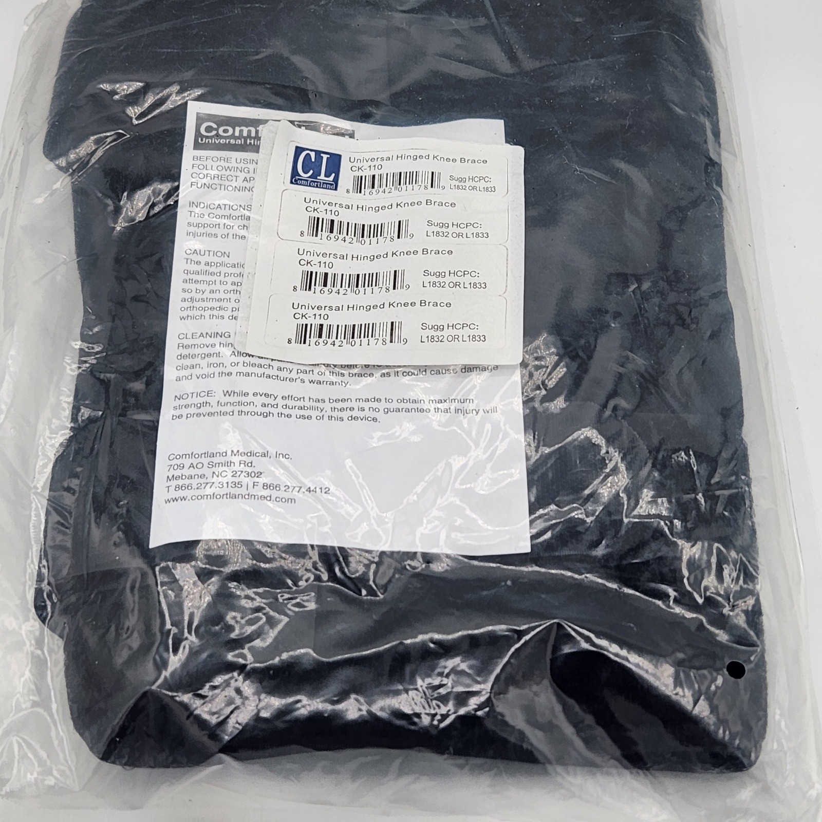 Comfortland Universal Hinged Knee Brace CK-110 New