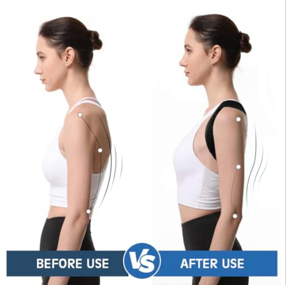 Sundpik 1PCS Posture Corrector For Women And Men, Adjustable Upper Back