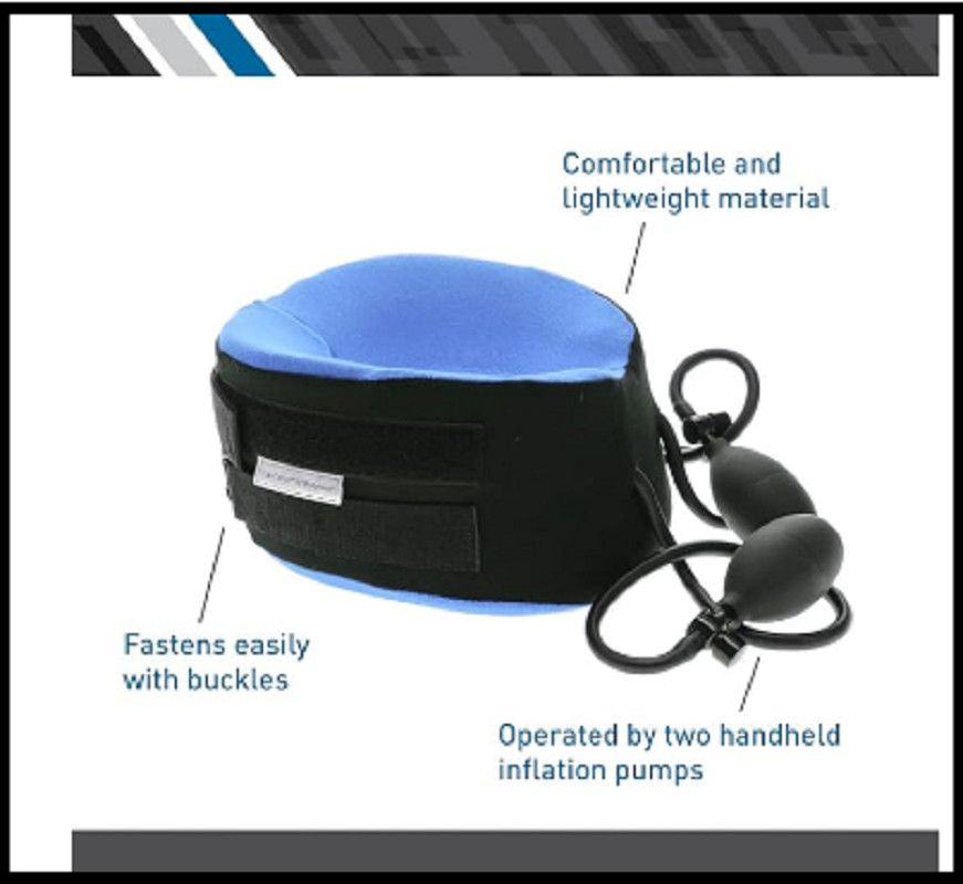 TracCollar – by Body Sport – Inflatable Neck Traction Device – Cervical Collar