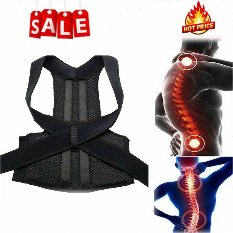 Adjustable Posture Corrector Back Shoulder Support Correct Brace Belt Men Women