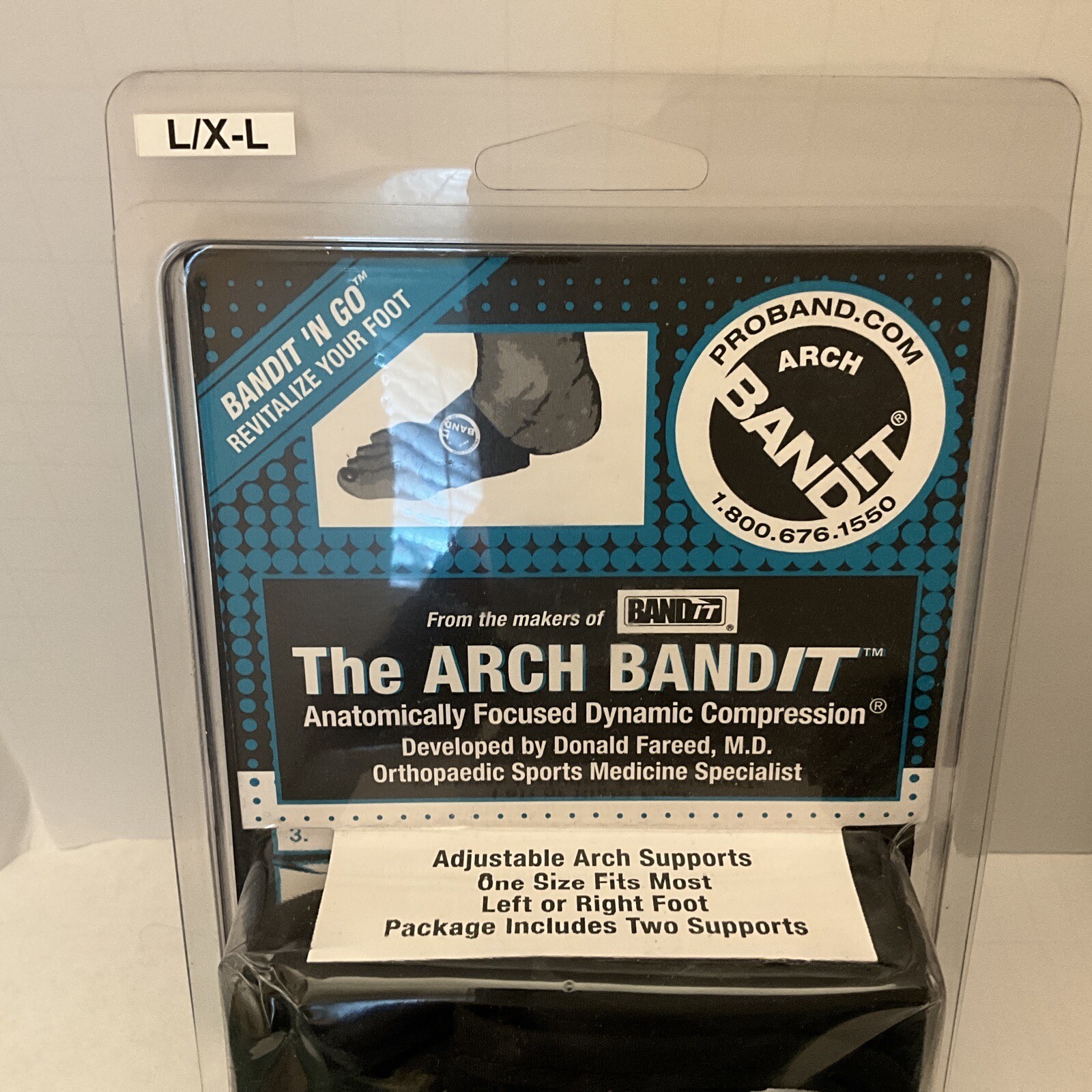 Arch Band IT Plantar Fasciitis Heel Foot Pain Support 2 Pack