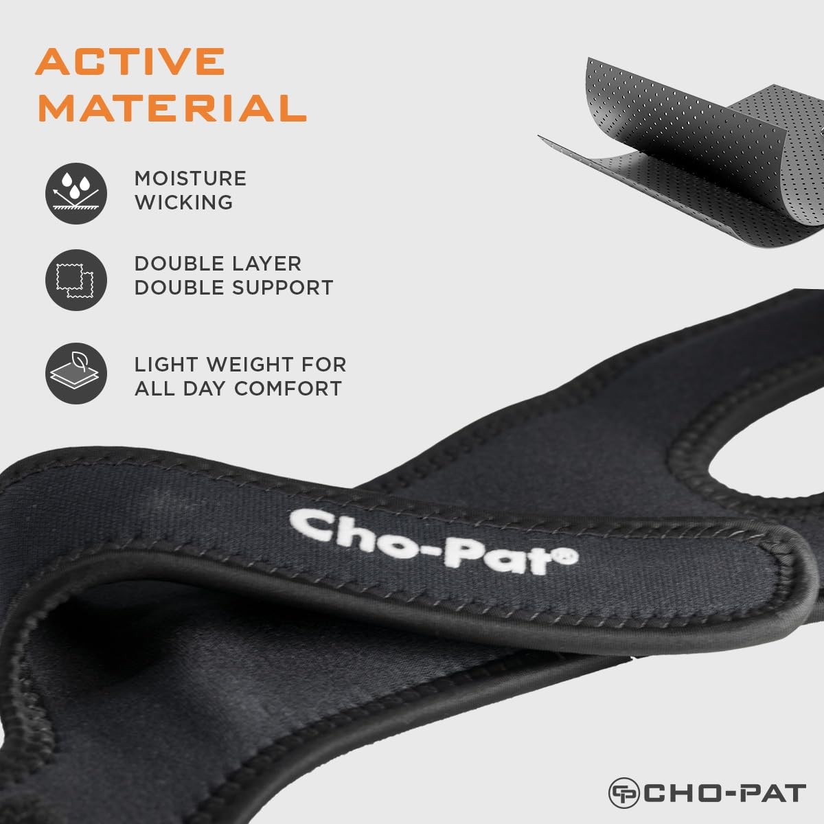 Cho-Pat Dual Action Knee Strap, Provides Full Mobility and Pain Relief for Arthr