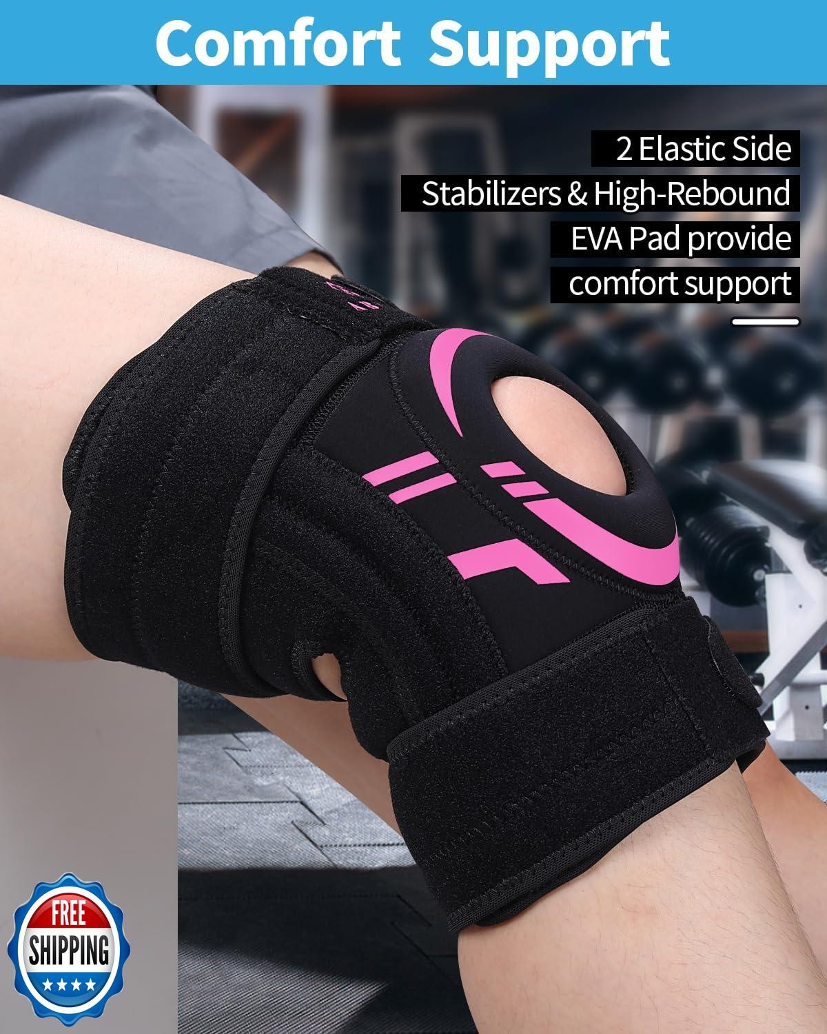 ABYON Knee Brace for Women and Men Meniscus Tear, Arthritis, ACL Pain Relief,