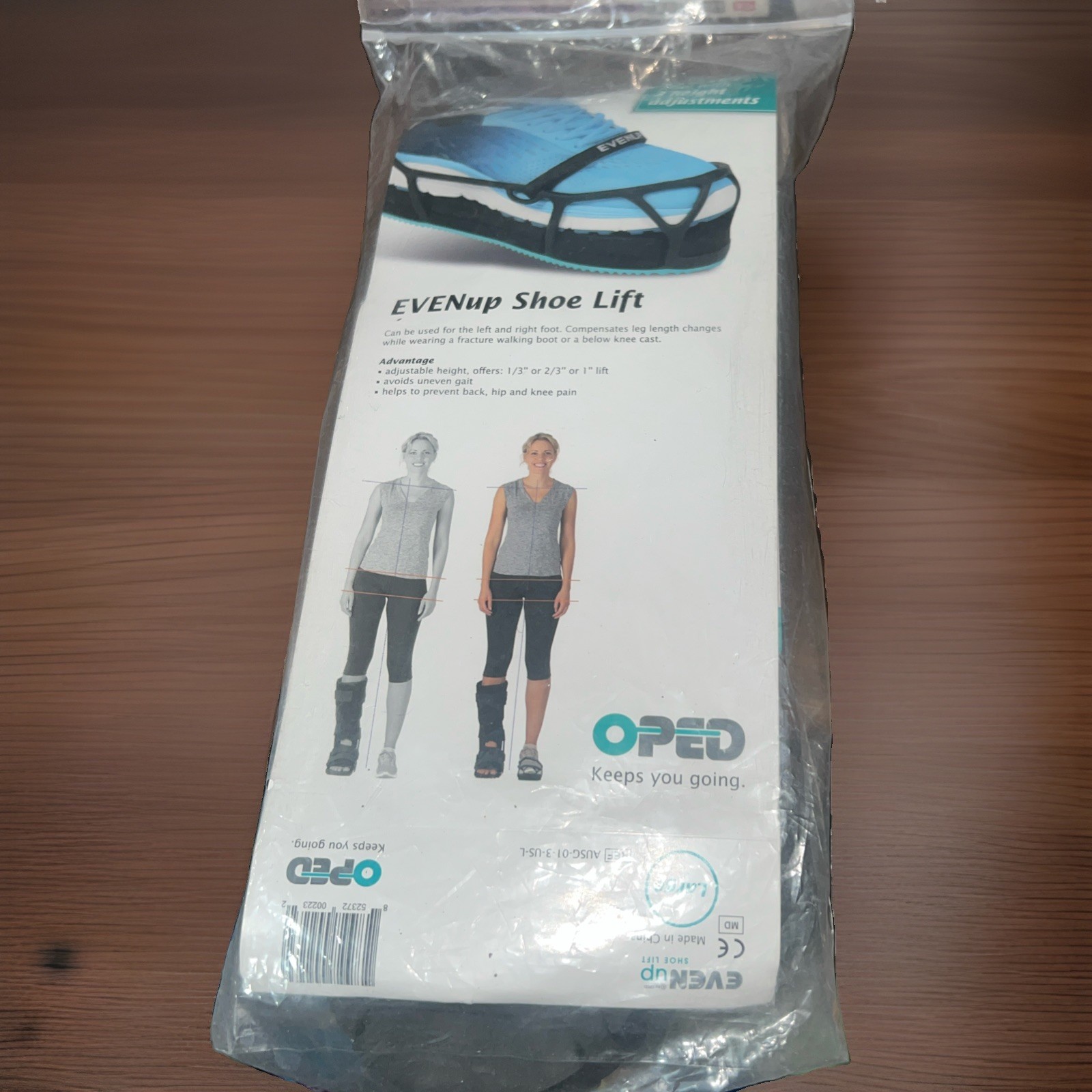 OPED EvenUp Shoe Lift 3 Height Adjustments Unisex Large