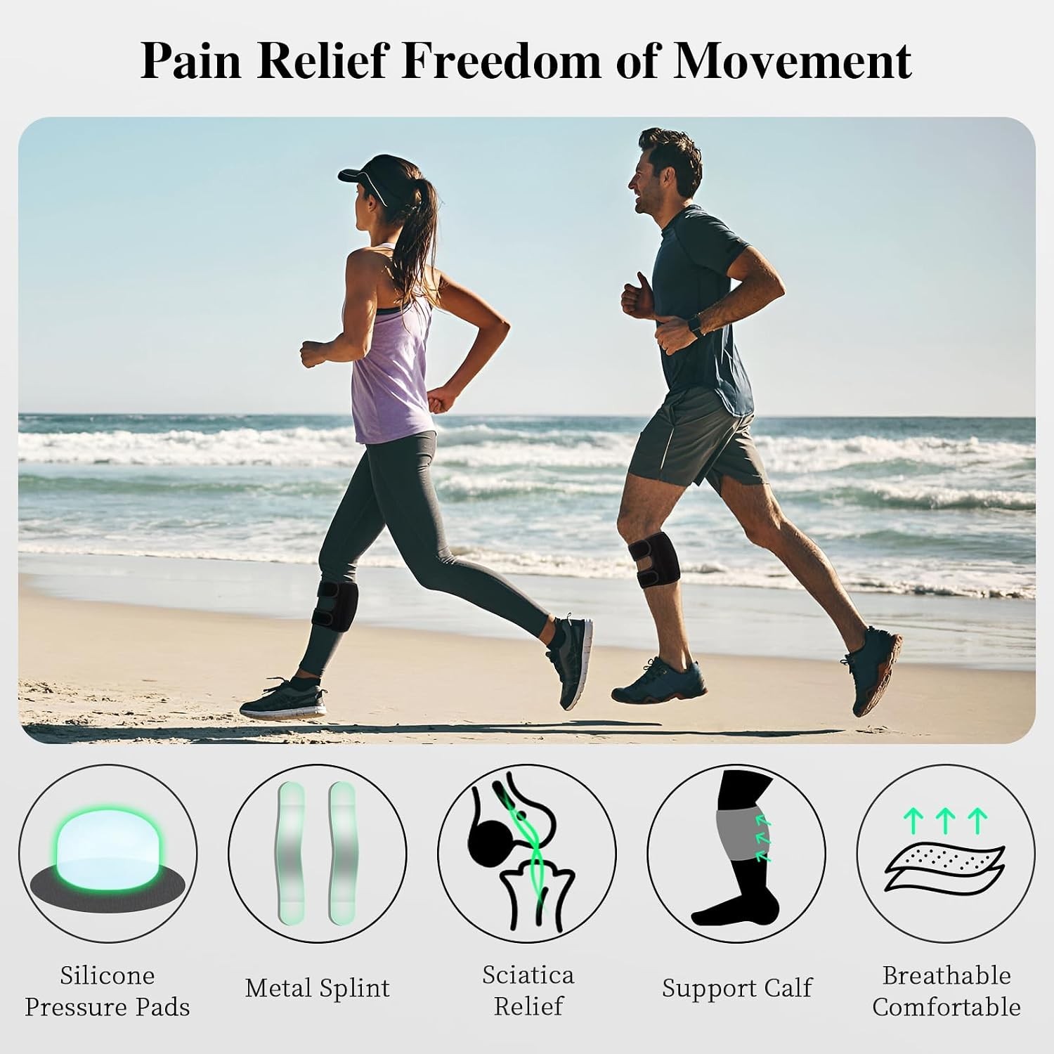 Sciatica Pain Relief Devices Brace,Adjustable Sciatic Knee Brace | Sciatic Nerve