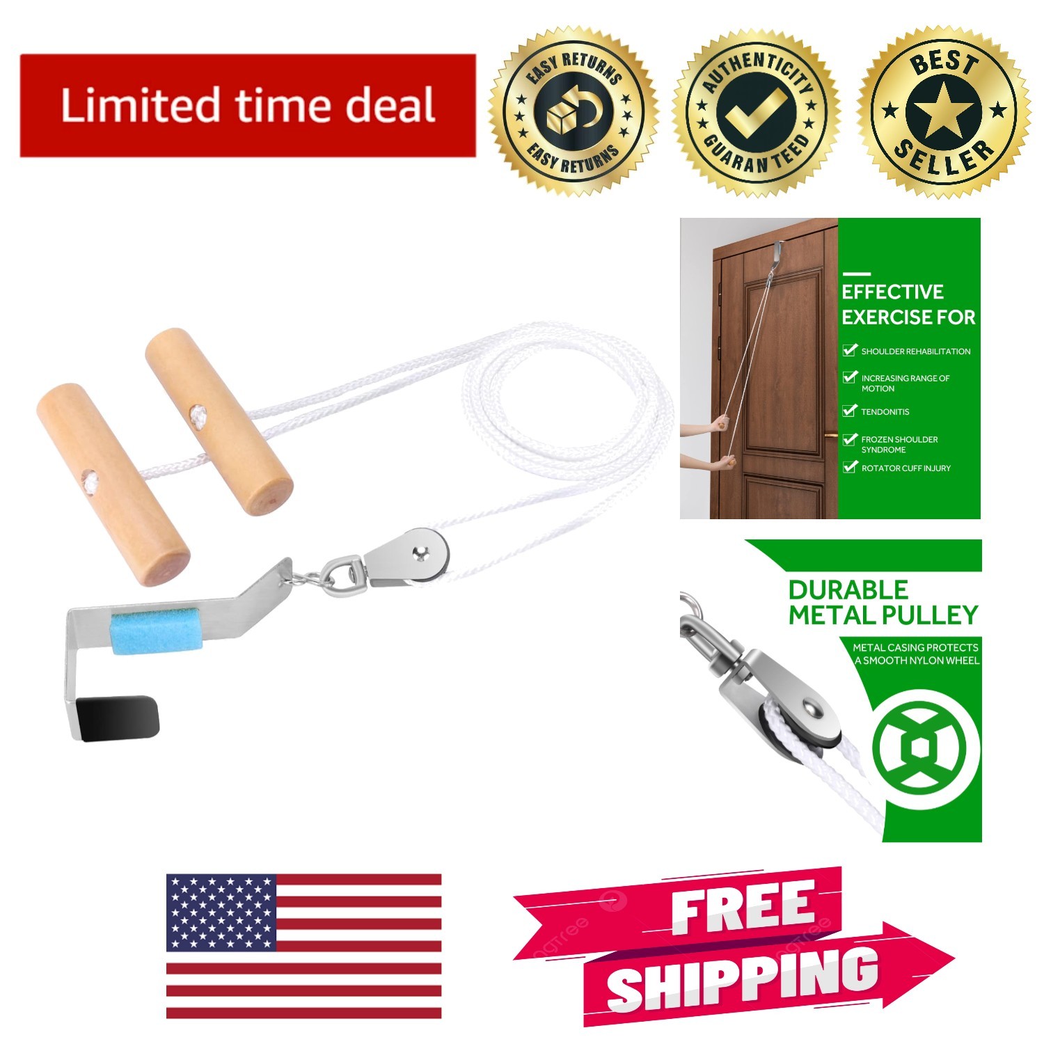 Compact Shoulder Pulley for Effective Physical Therapy – Lightweight & Durable