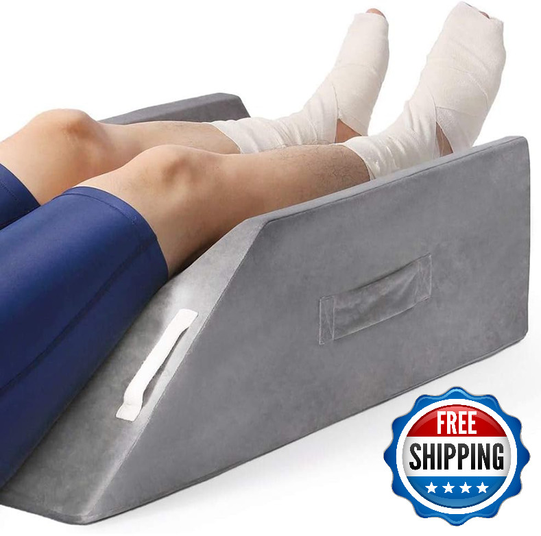 LightEase Post-Surgery Leg, Knee, Ankle Elevation Double Wedge Pillow for Injure