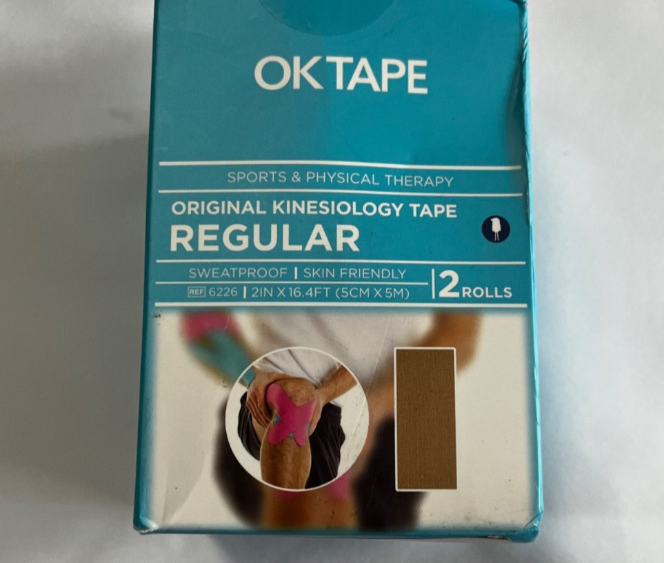 Ok Tape – Original Kinesiology Tape, set of 2 rolls, sweat proof, Skin Friendy