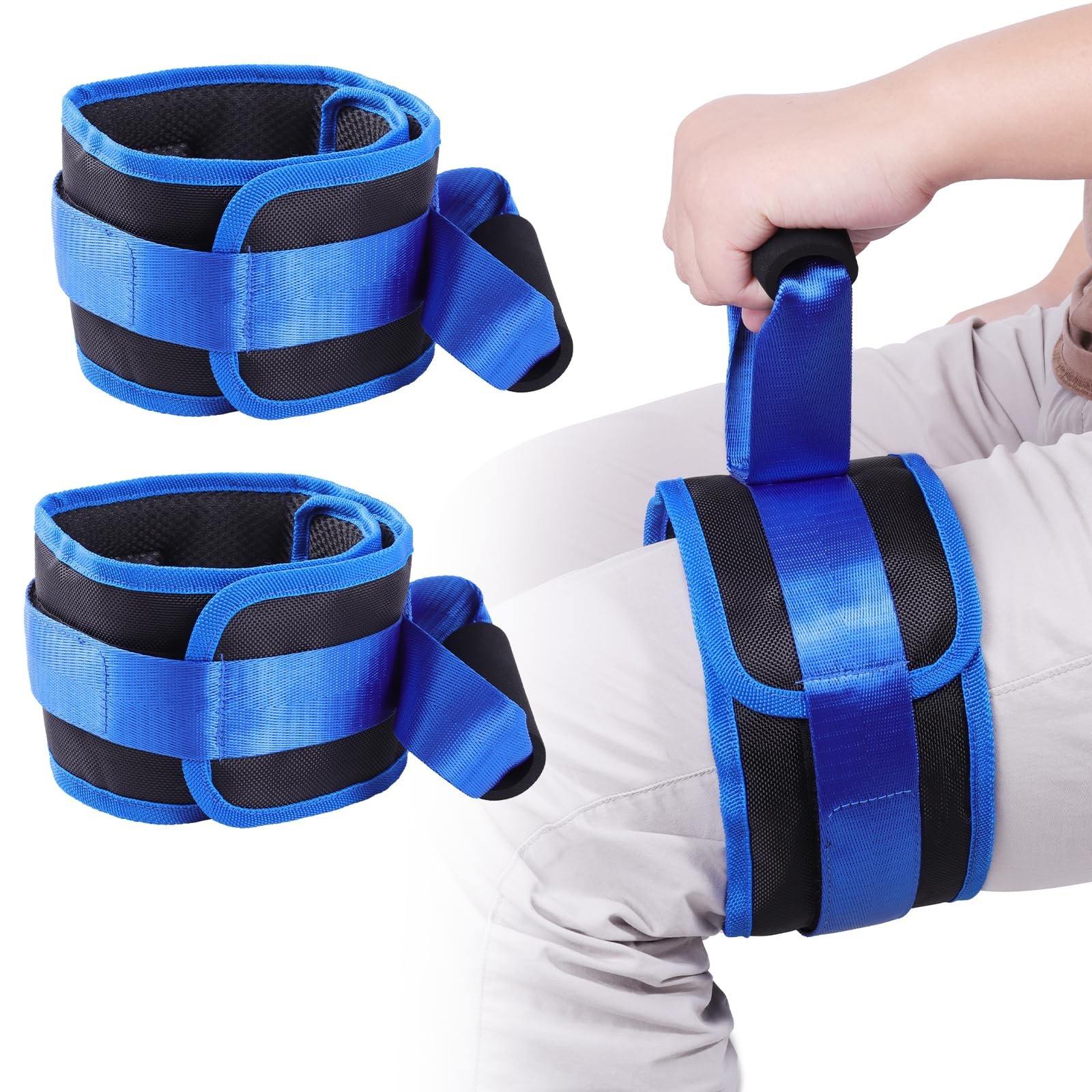 Thigh Lifter Strap 2 Pack – Leg Lifter for Limited Mobility, Transfer Assistance