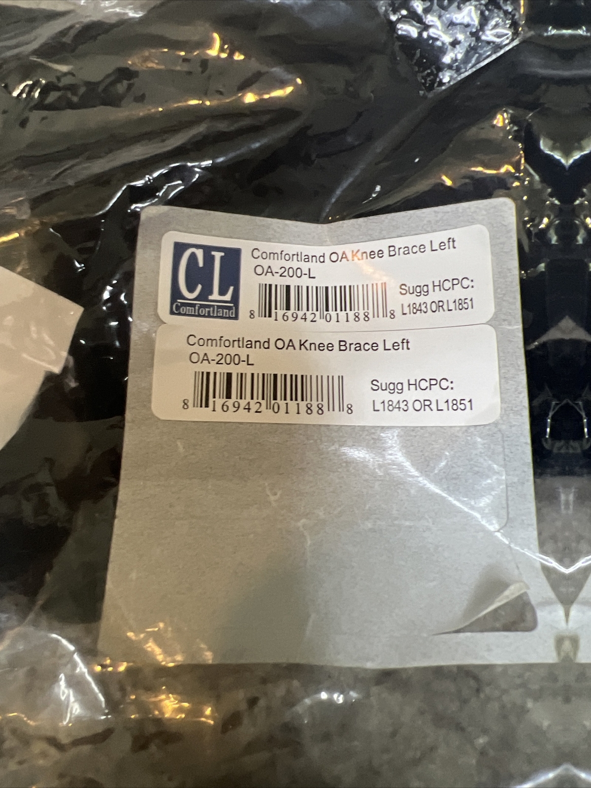 COMFORTLAND CL OA-200-L Hinged Knee Brace LEFT Medical Grade Orthopedic NEW