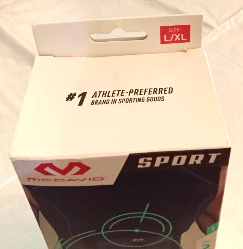 Mcdavid Sport Back Compression Knit Support with Stays Size L/XL Unisex Adult