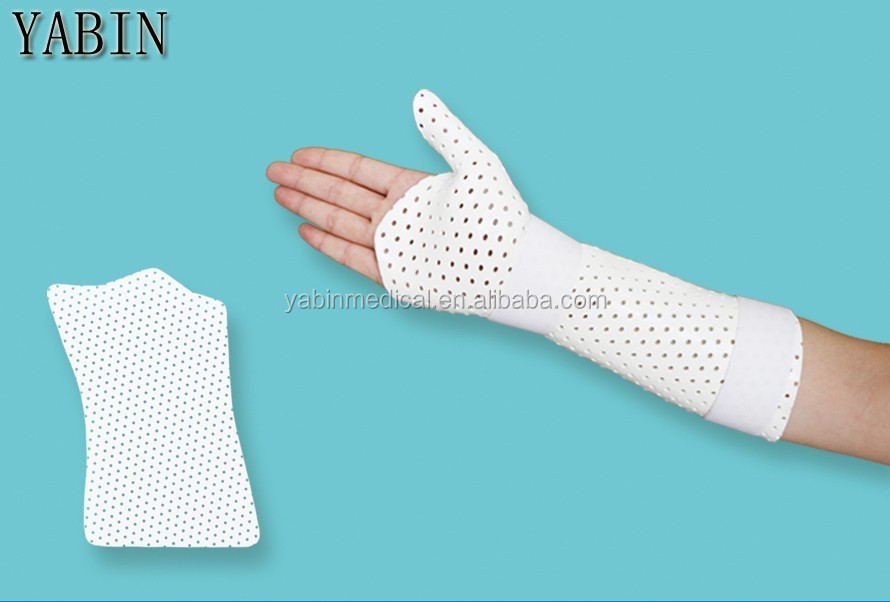 Thermoplastic Wrist Thumb Splint 280*208mm Size 3.2mm Thick 2pcs, no accessories