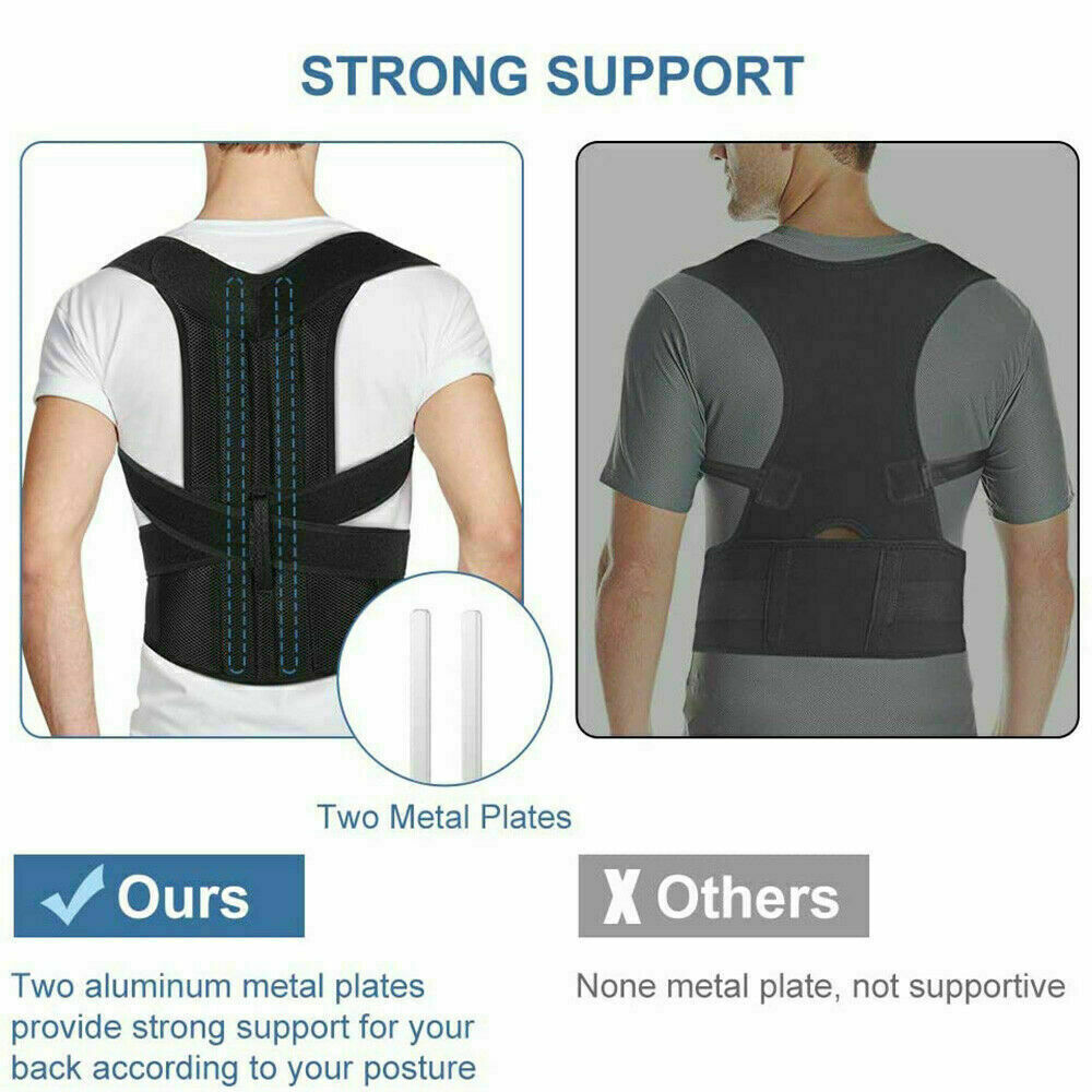Posture Corset Support Body Posture Corrector Lumbar Support Belt Strap US