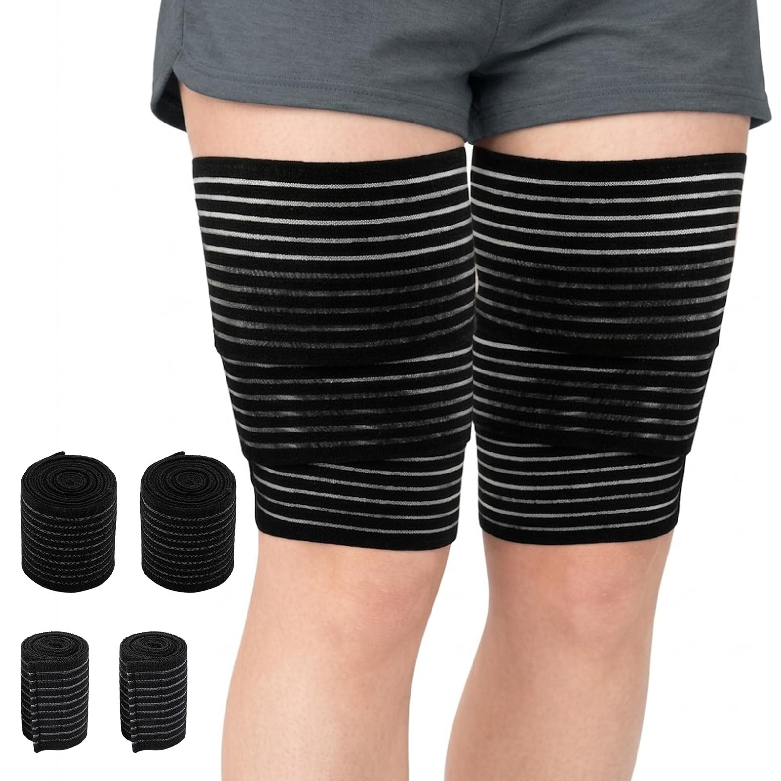 4 Pcs Calf Compression Sleeve, Adjustable Compression Wraps for Legs, Brace &…