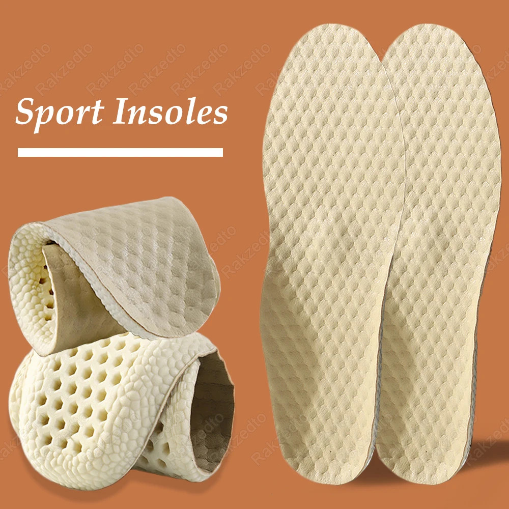 Sport Shock Absorbing Insoles for Basketball Running Shoes Inserts Man Woman Com