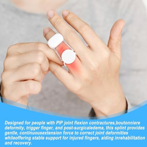 Spring Finger Extension Splint Small White Finger Brace Knuckle