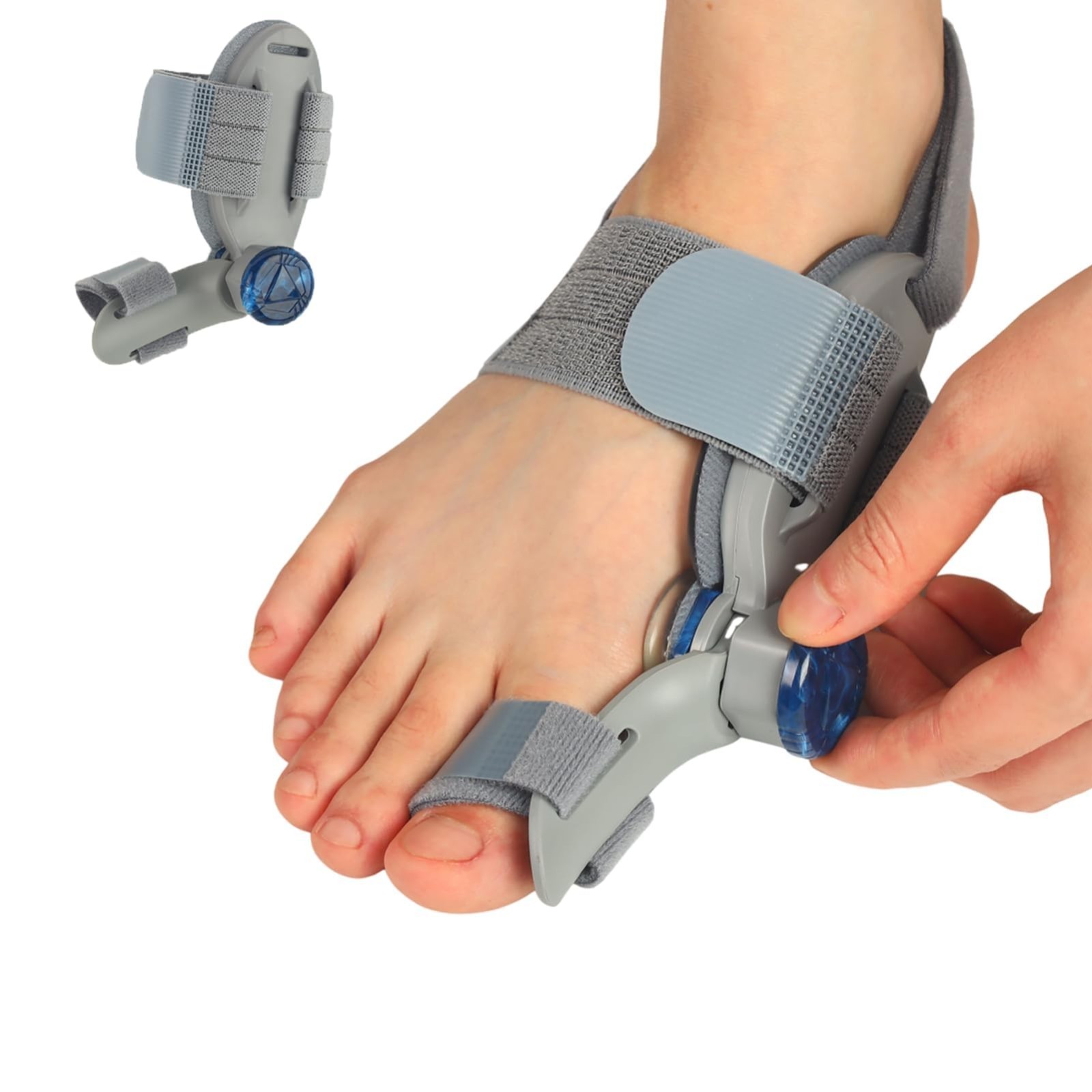 Adjustable Bunion Corrector for Men & Women, Big Toe Relief with Silicone Pad, 1
