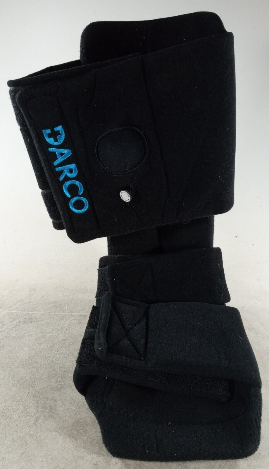 Slimline Cast Boot Black Square Toe Medium Darco