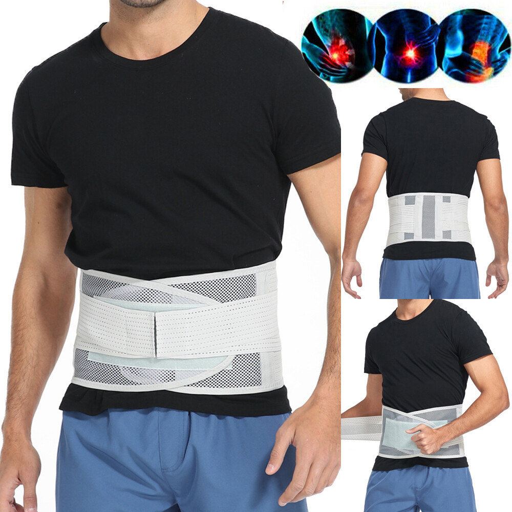 Lower Back Brace Lumbar Support Waist Belt Sciatica Joint Pain Relief Women Men
