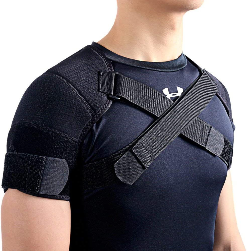 Double Shoulder Support Brace Strap Wrap Neoprene Protector (Xxx-Large)