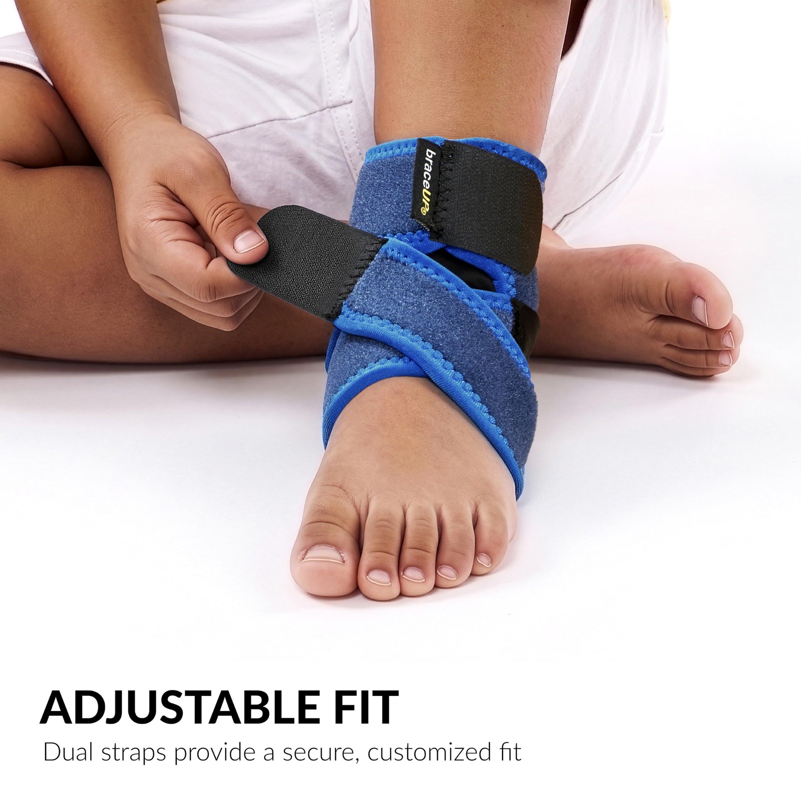 Youth Kids Ankle Brace Sports Support Adjustable Foot Stabilizer S 4’1″4’11”