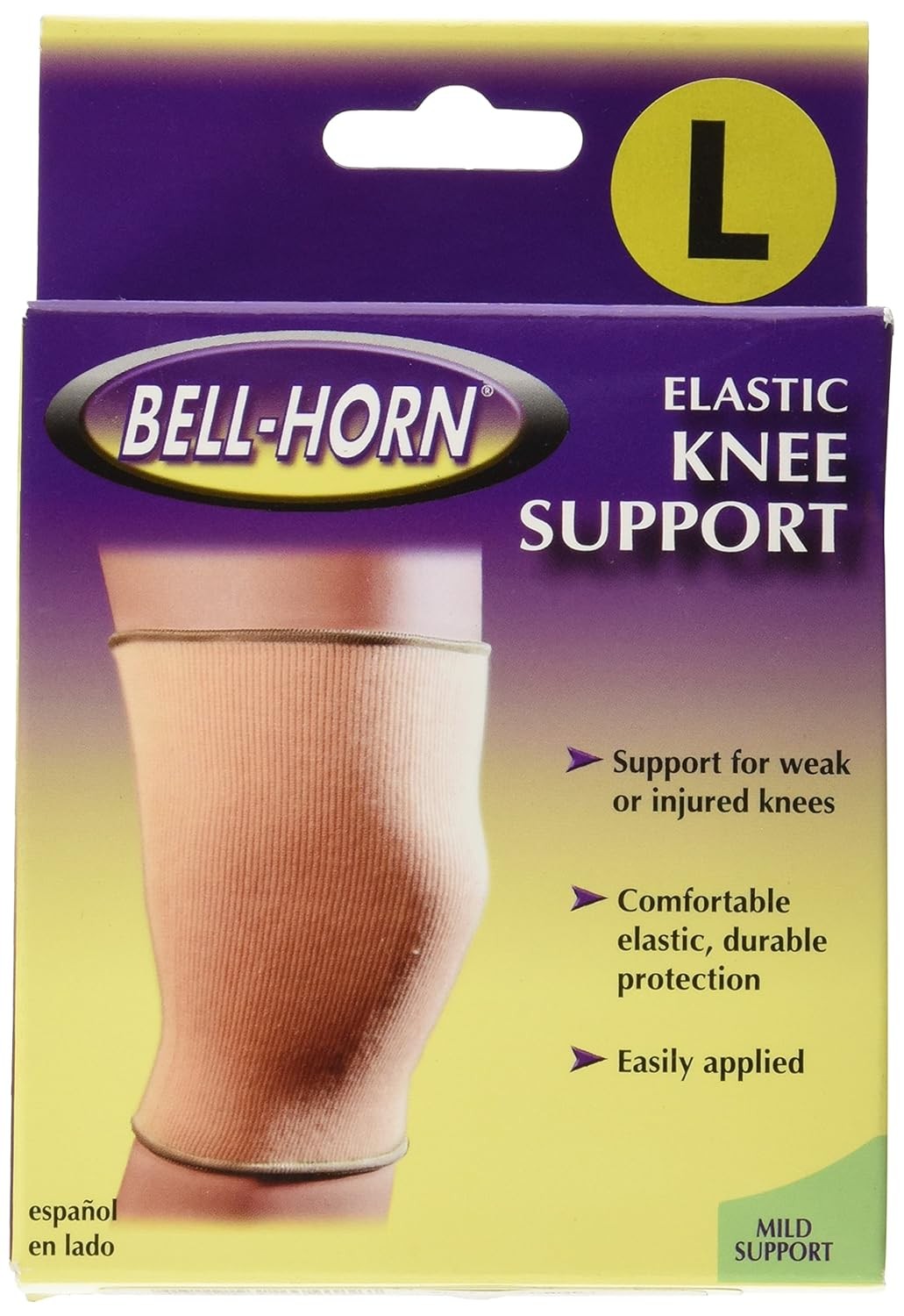 Bell-Horn Large Elastic Knee Support Beige