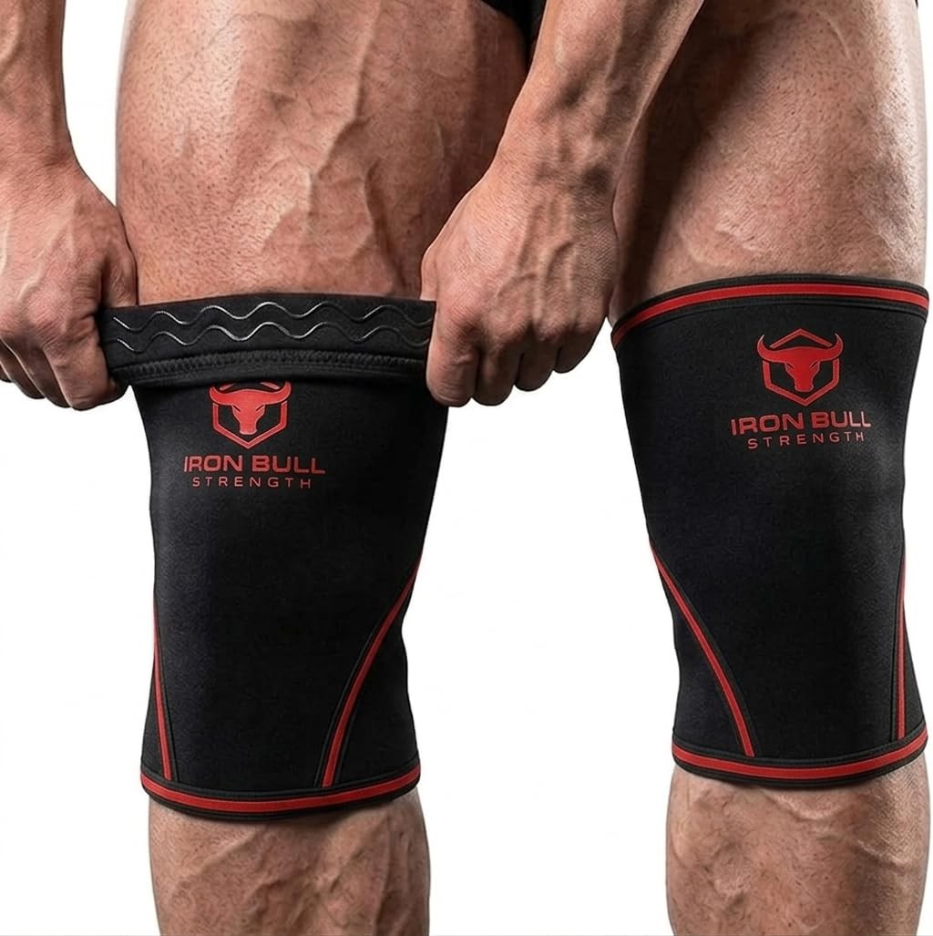 Knee Sleeves 7mm (1 Pair) – Compression Brace & Knee Sleeve For Weightlifting…