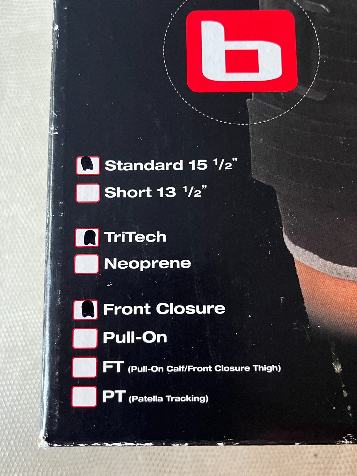 BREG Knee Brace Crossover FC STD ROM Tritech Size Large RK420007 PRE-OWNED w/Box