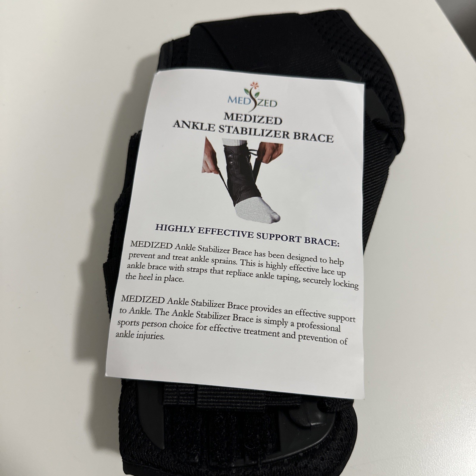 MEDISED Ankle Support Brace – Stabilizing Laces for Sprains and Injury Recovery