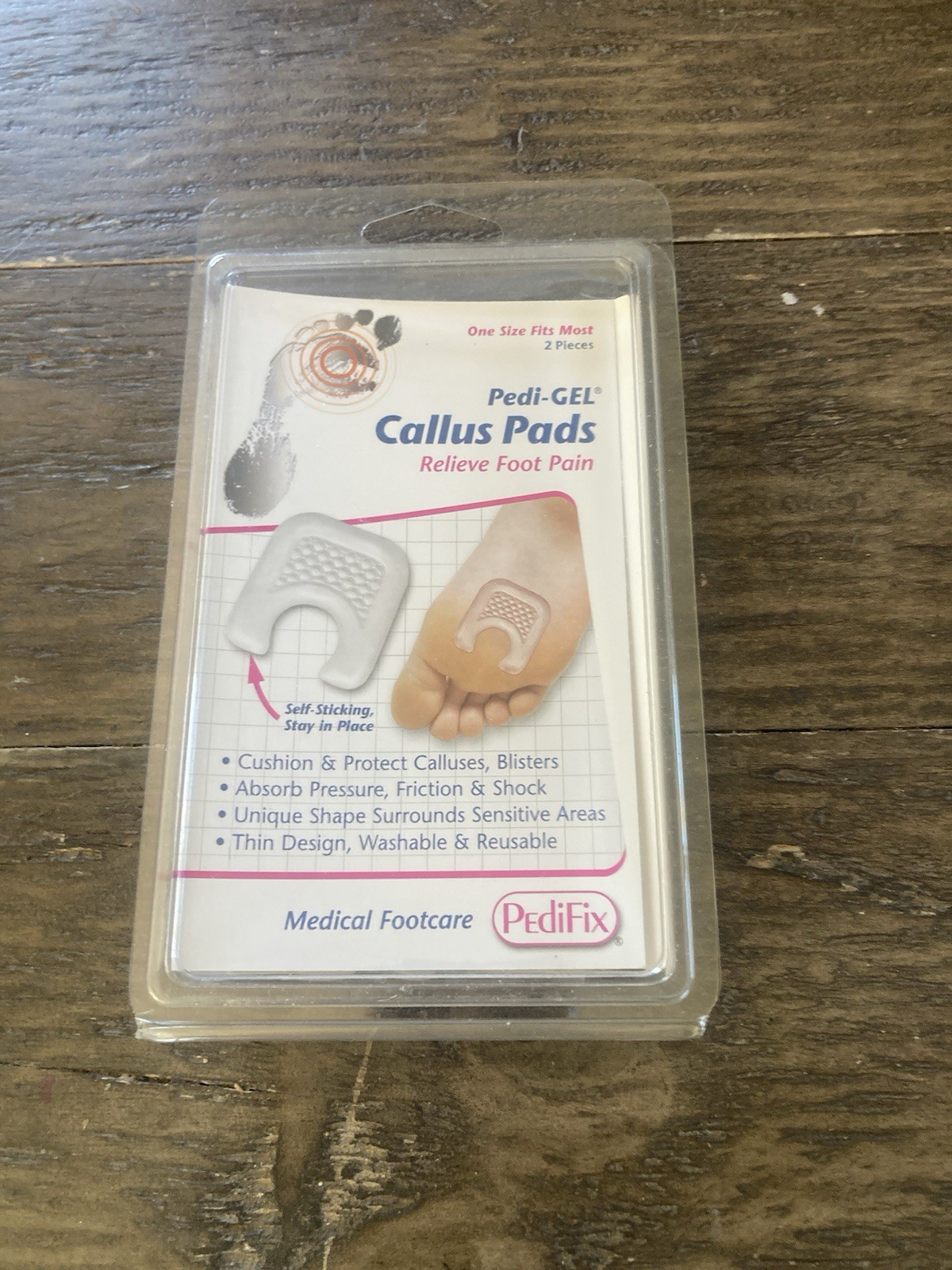Pedi Gel Callus Pads Medical Footcare by PediFix One Size Fits Most. Brand New!