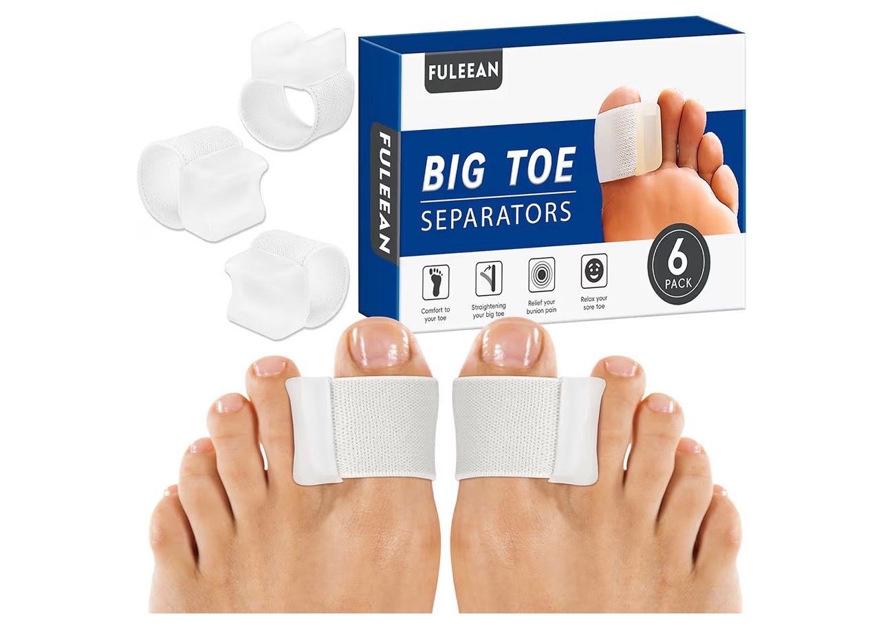 Toe Separators Bunion Corrector Big Toe Spacer Gel XS Women 3-5