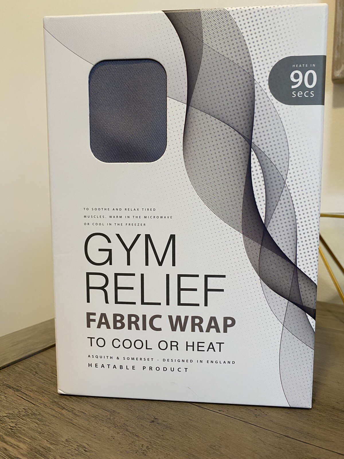 Asquith & Somerset Gym Relief Fabric Wrap, Lavender Scented, Cool or heat